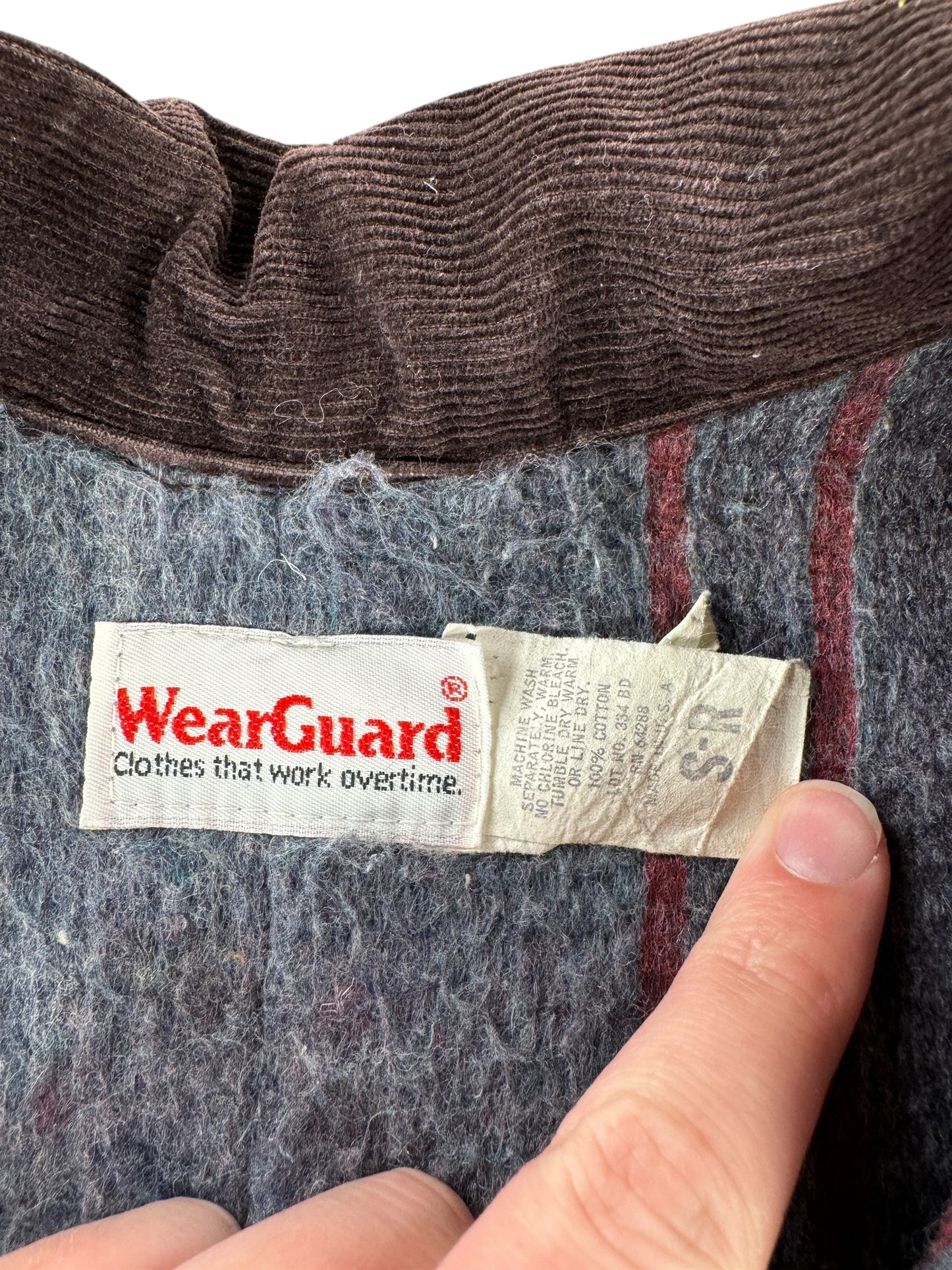 Tag on Vintage 80s Era Wear Guard Canvas Chore Coat SZ S