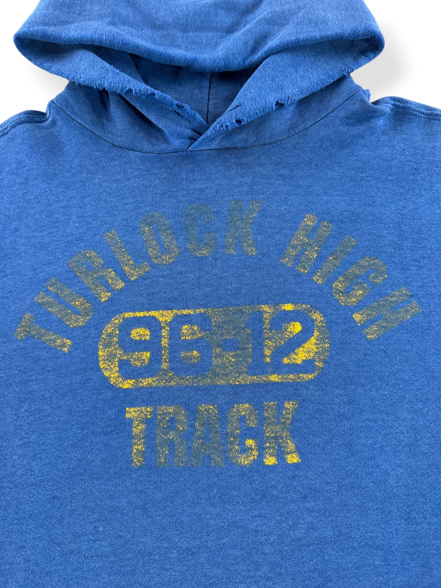Graphic of Vintage Distressed Turlock High Hoodie SZ XXL