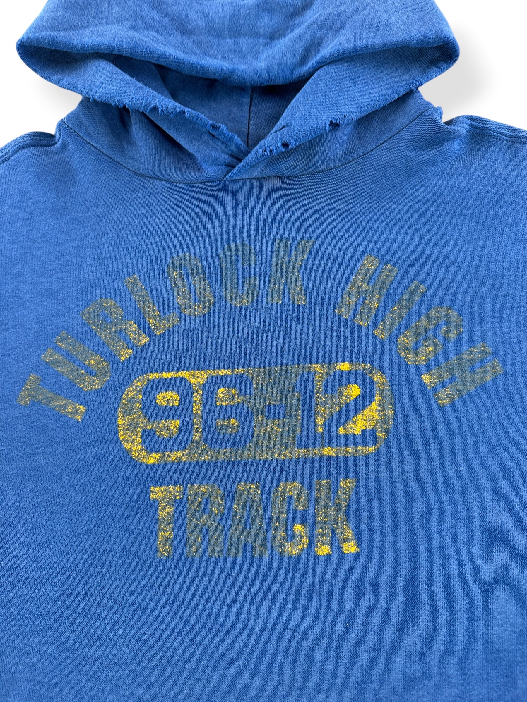 Graphic of Vintage Distressed Turlock High Hoodie SZ XXL