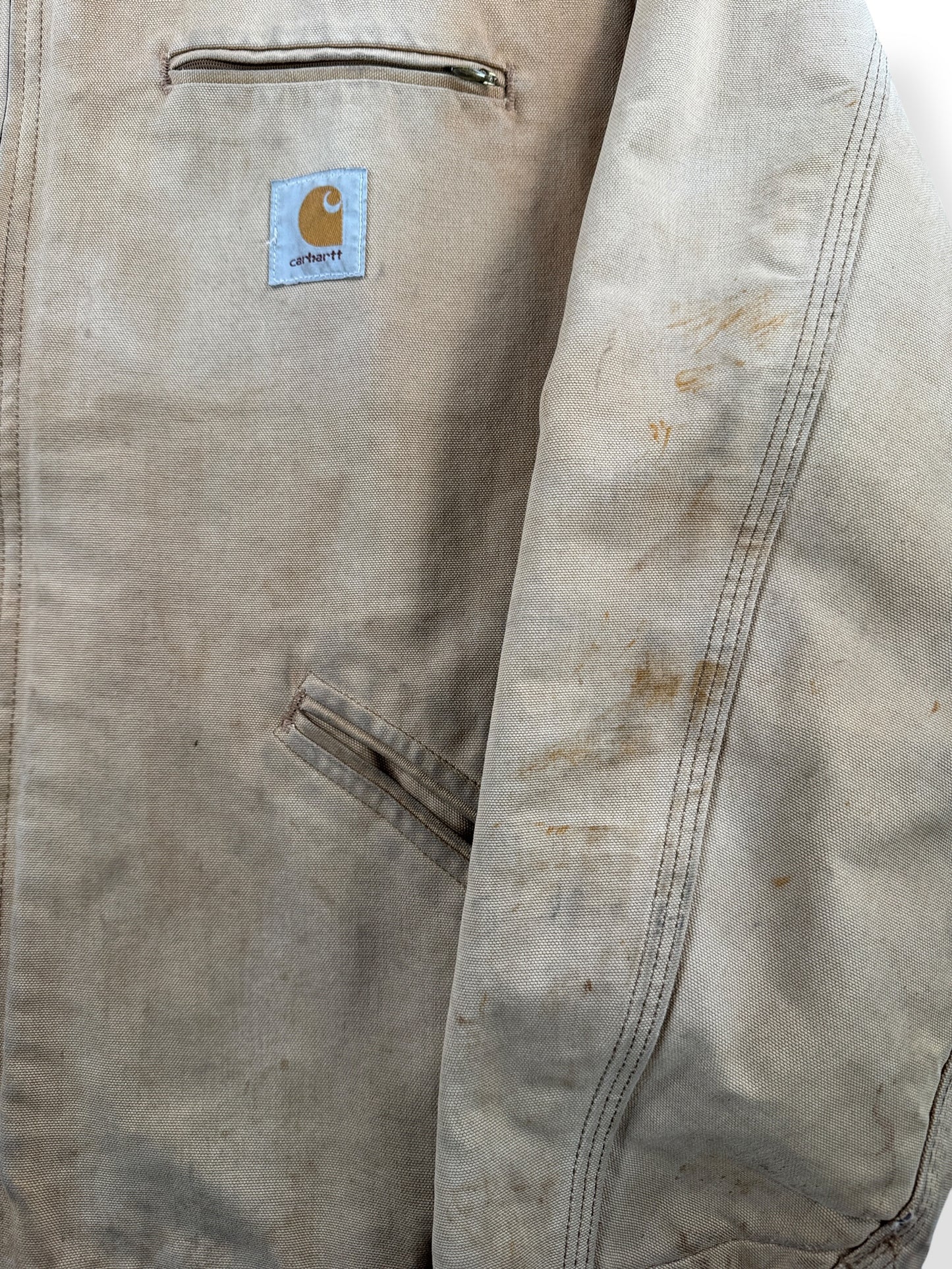 Stains on Vintage 90s Carhartt Detroit Jacket SZ XL
