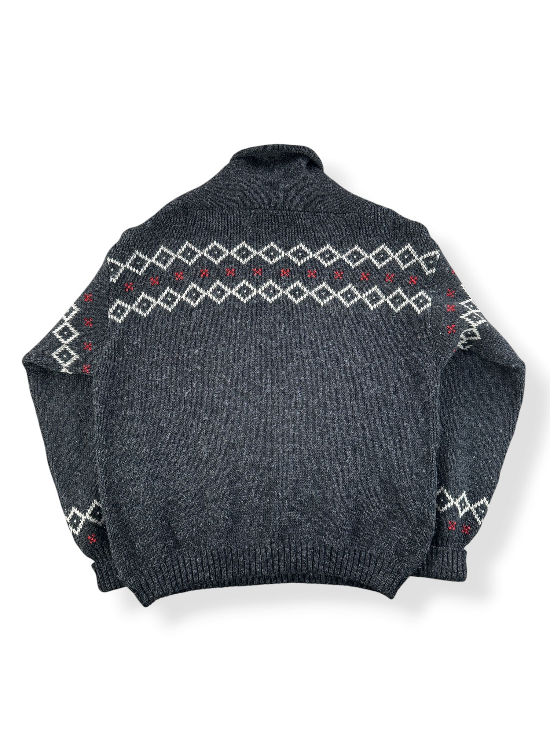 Back of Vintage Norwegian Figgjo Sweater SZ 16