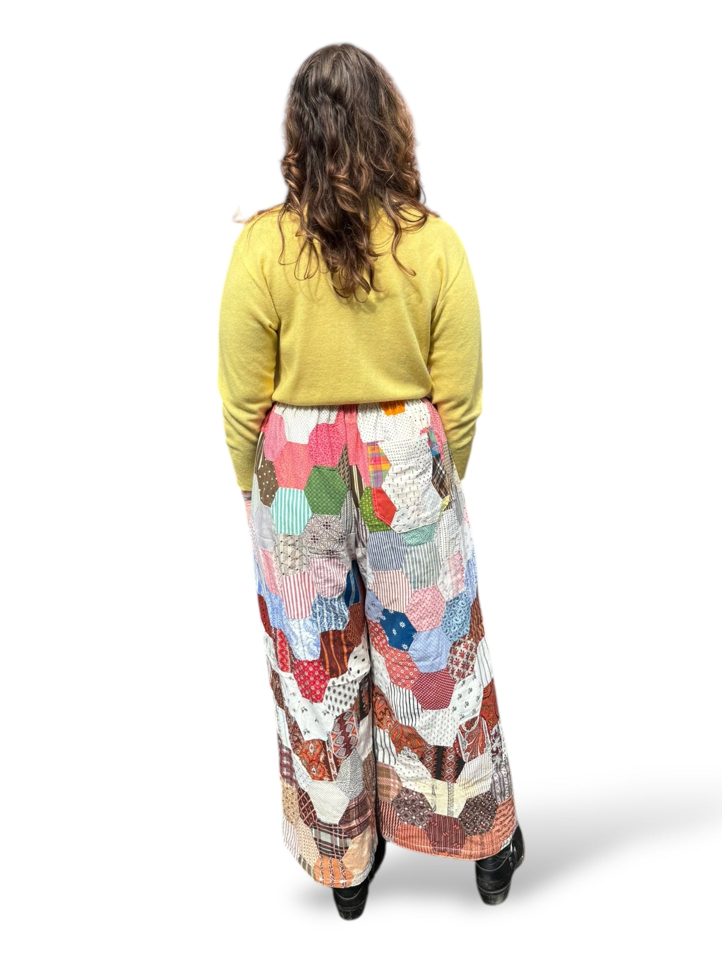 On Body Back of Archive Craft X Barn Owl Vintage Quilt Pants SZ M