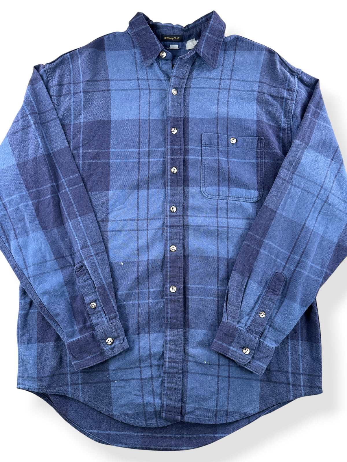 Close-up of Vintage 90s Eddie Bauer Flannel SZ XL