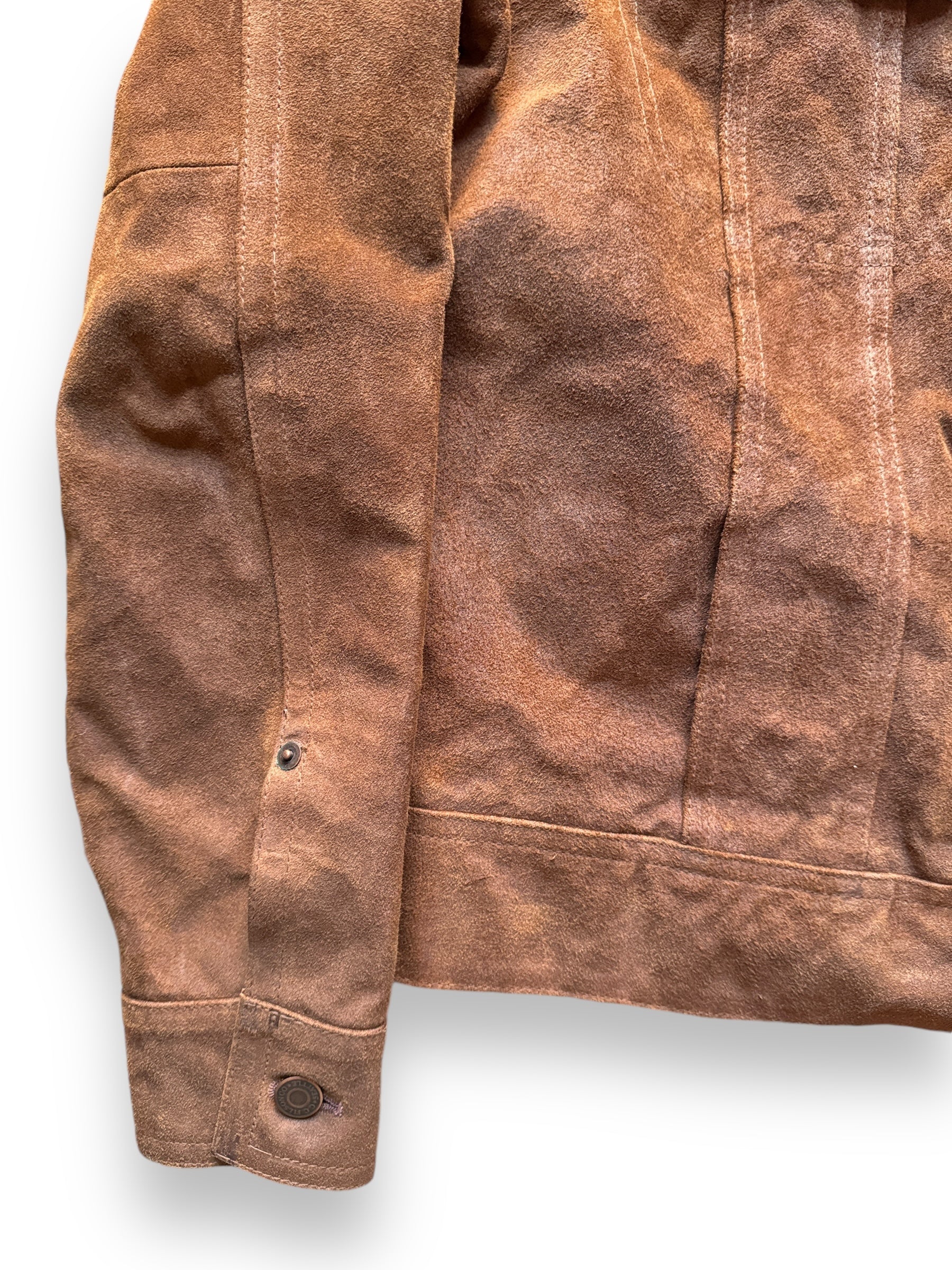 Front Right Cuff View on Filson Suede Roughout 101J Style Jacket