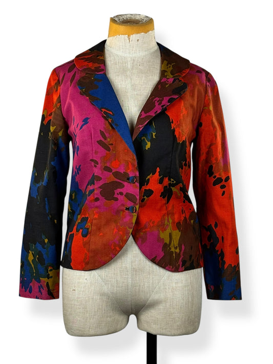 Front of 1960s Mr. Eric Colorful Dress Jacket M