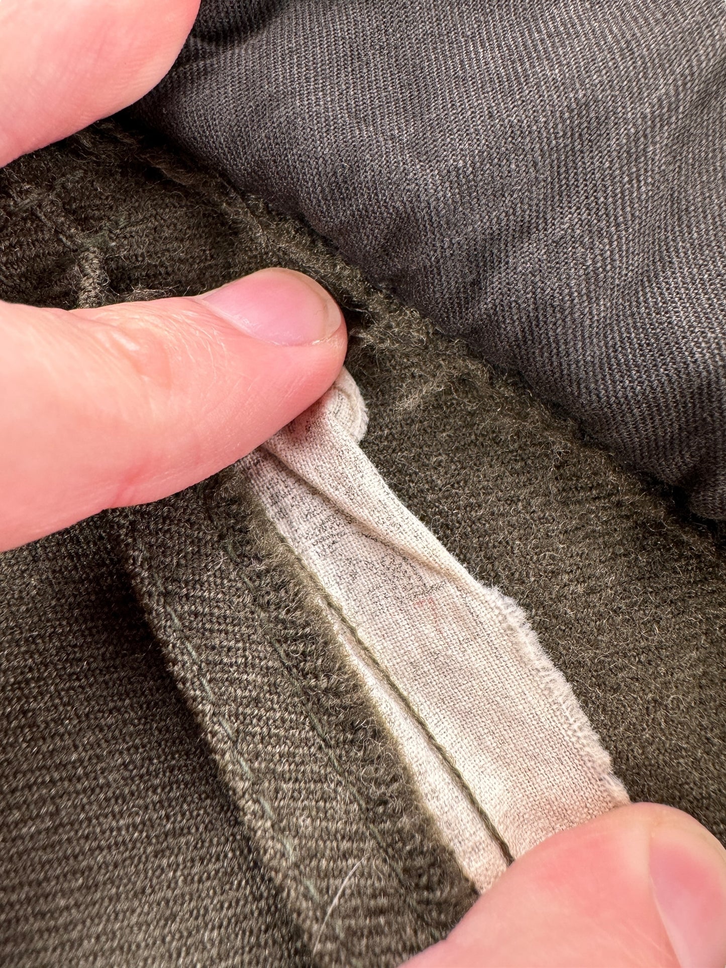 Union Made Tag on Vintage Union Made Filson Forestry Cloth Jacket SZ M