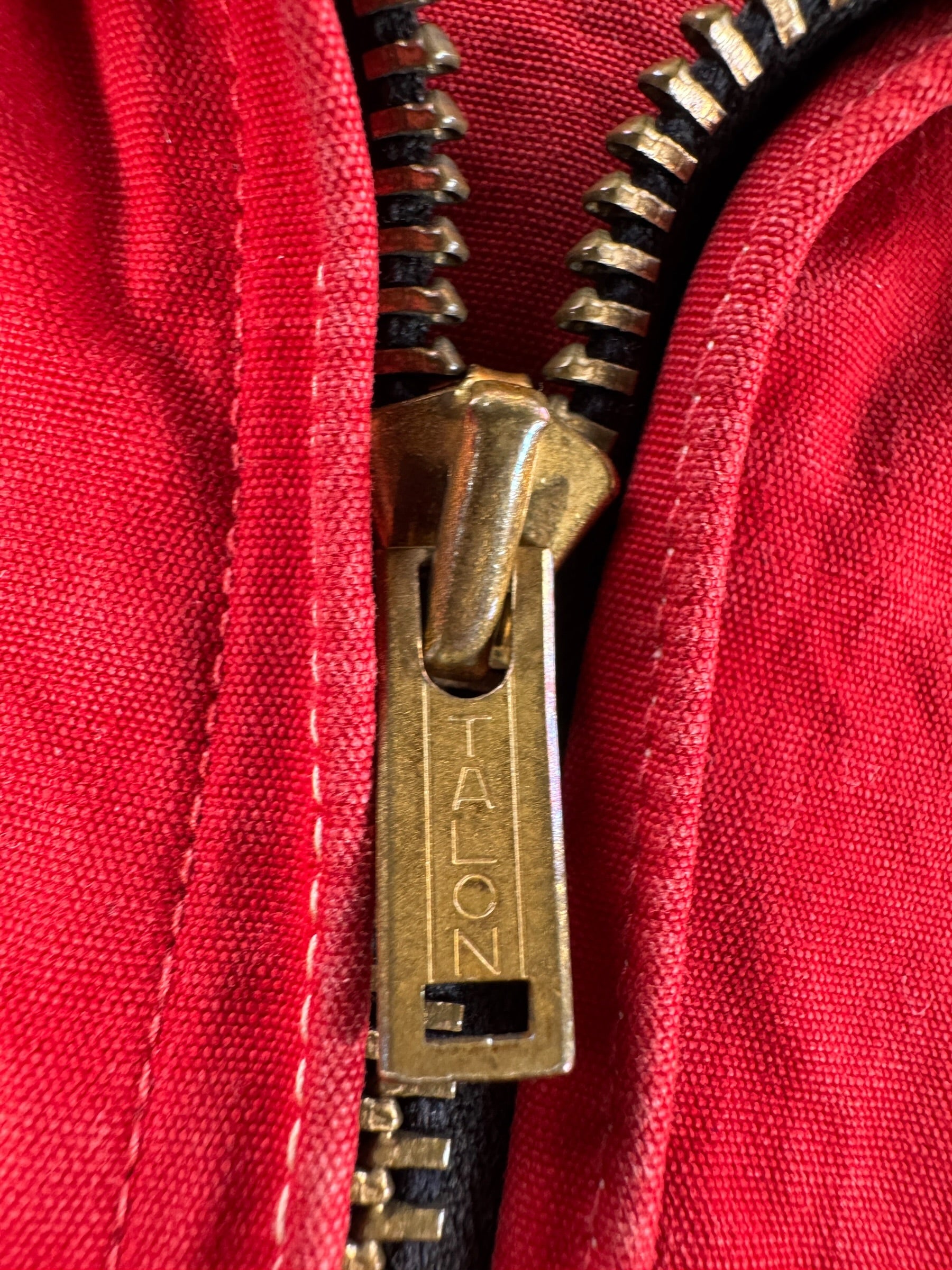 Zipper on Vintage 40s White Stag Jacket SZ XS