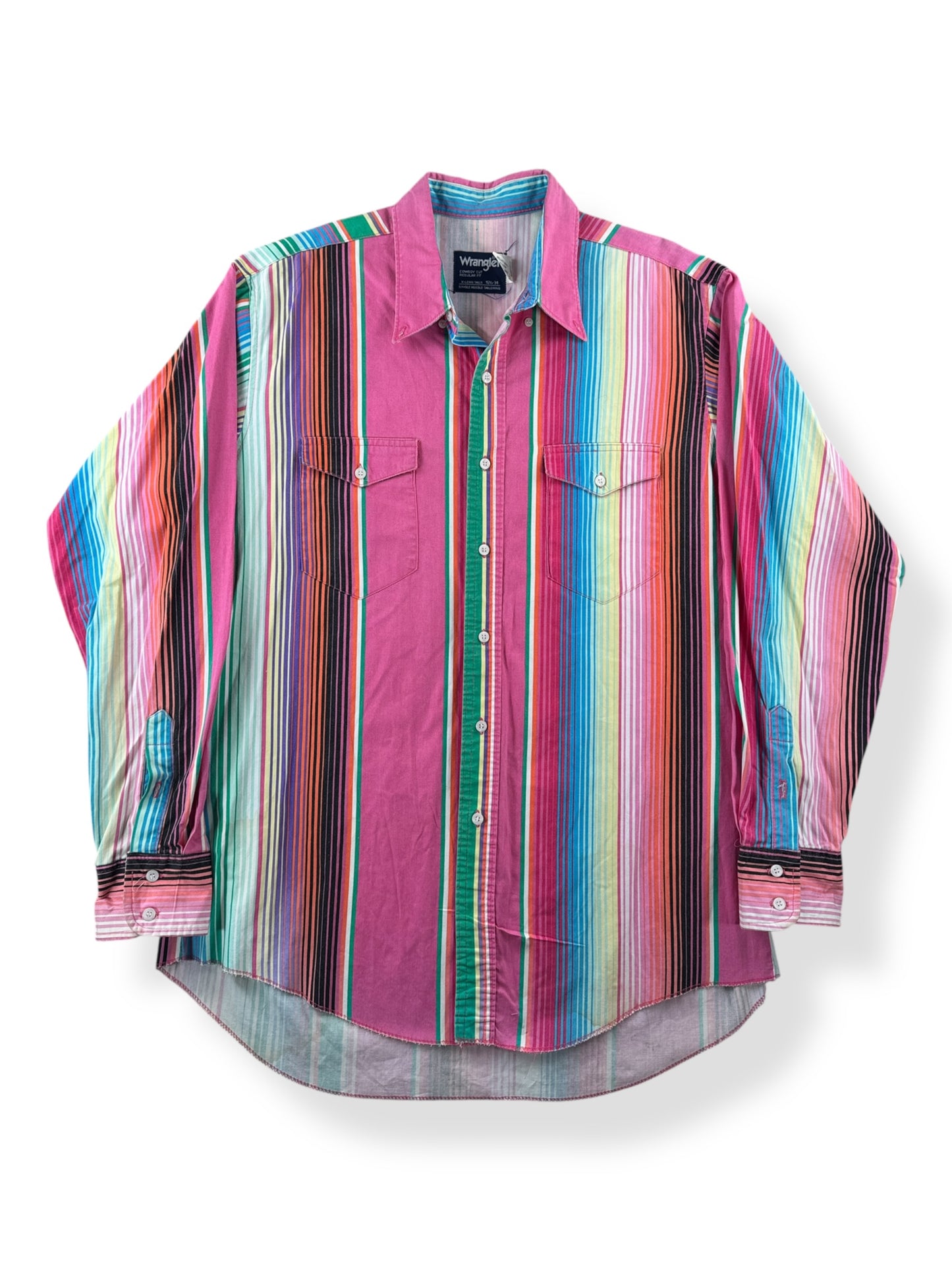 Front of Vintage Wrangler Brushpopper Shirt SZ L