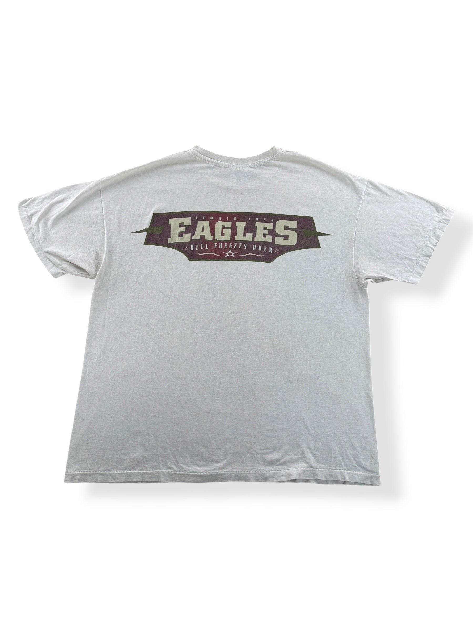 Back of Vintage Eagles Hell Freezes Over Tee SZ XXL (Fits XL)