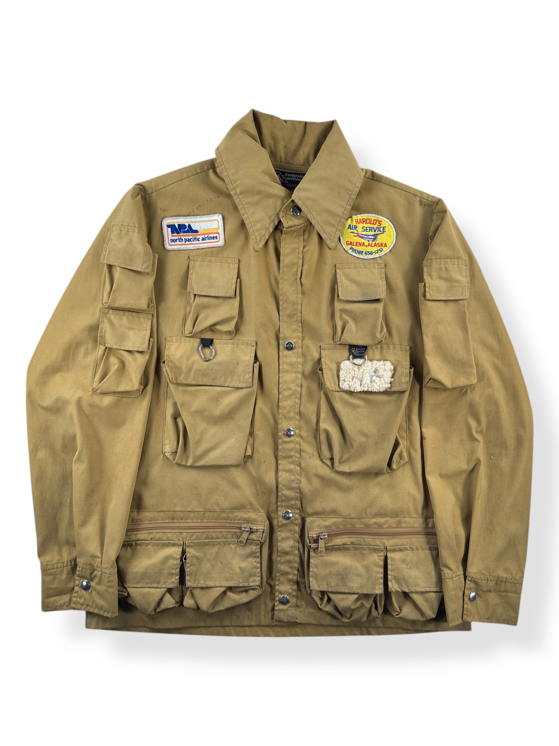 Front of Vintage Columbia Sportswear Fishing Jacket SZ XL