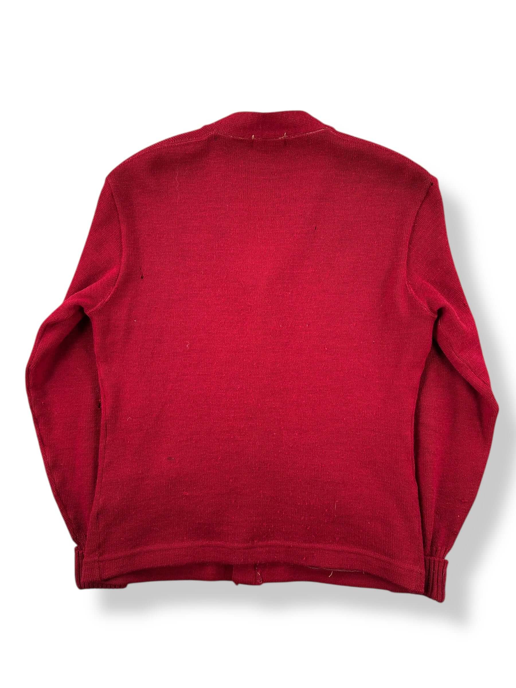 Back of Vintage Chandler's Store For Men Wool Cardigan SZ S AS IS