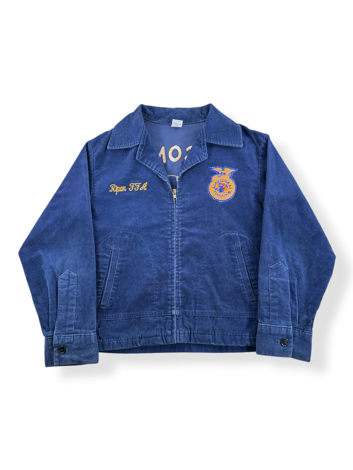 Front of Vintage 80s Wisconsin FFA Jacket SZ M