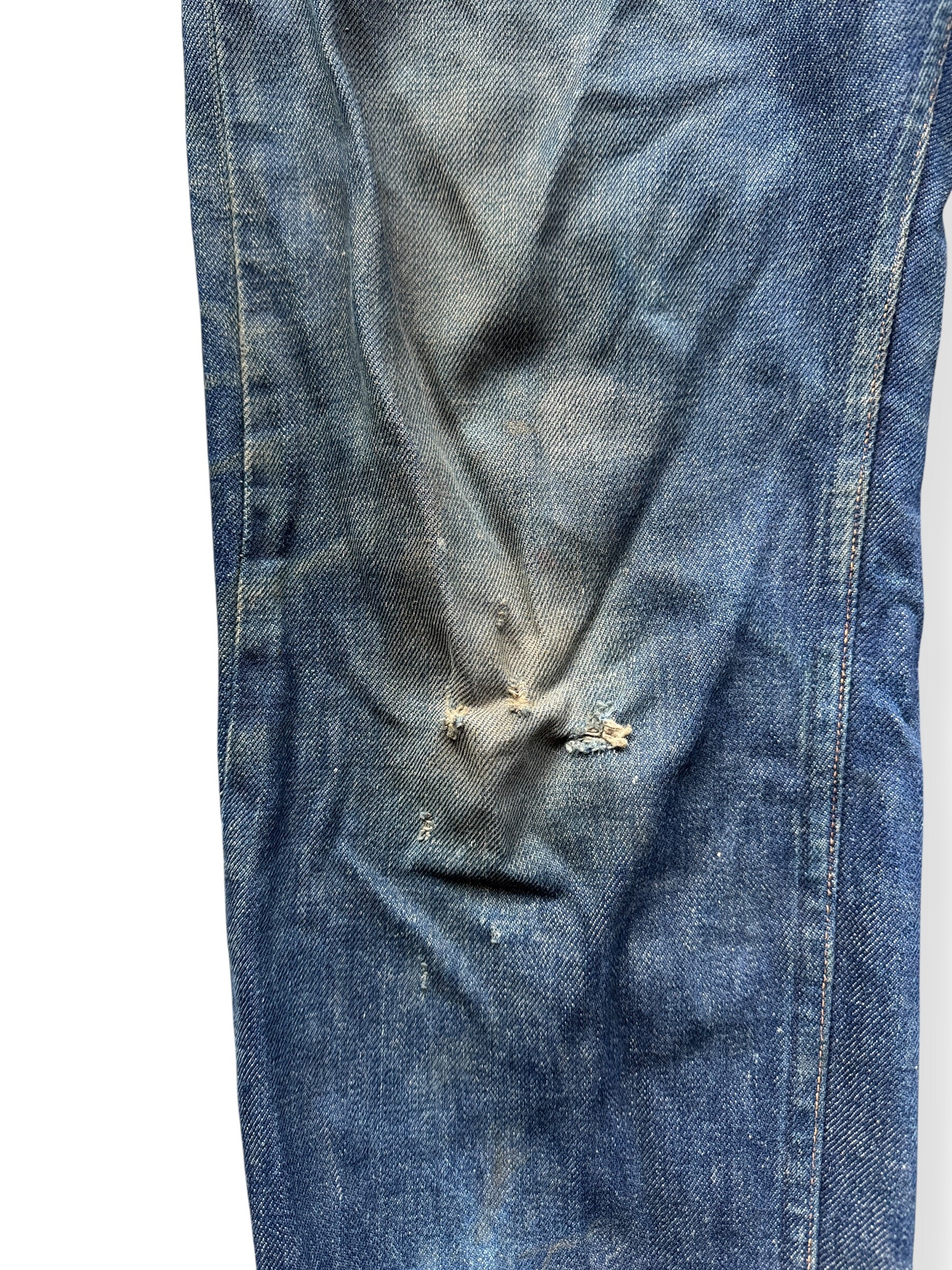 Wear on Vintage Dark Wash Penney's Foremost Half Selvedge Jeans W33