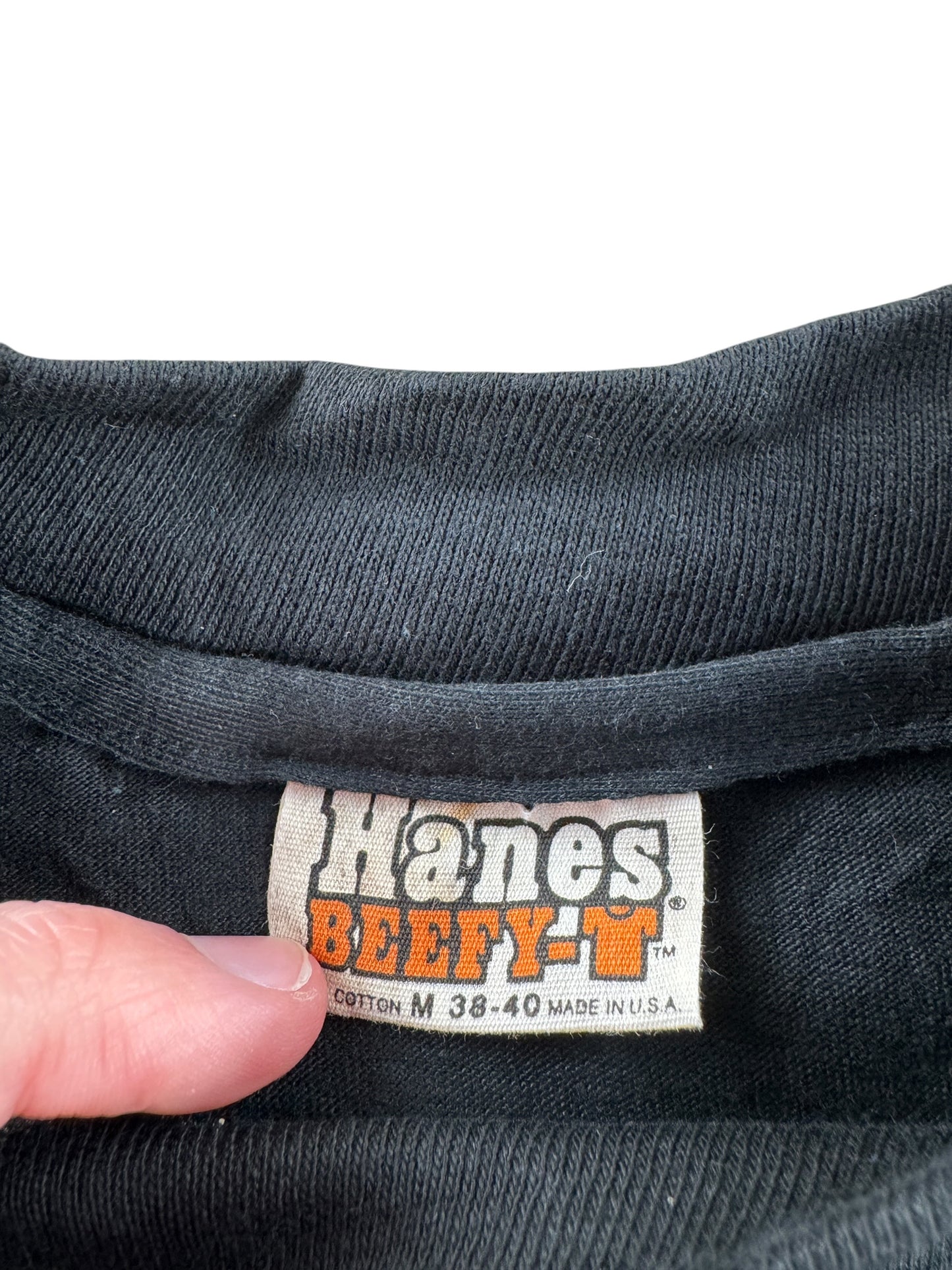 Tag on Vintage Bellevue Harley Davidson Logo Tee SZ M (Fits S)