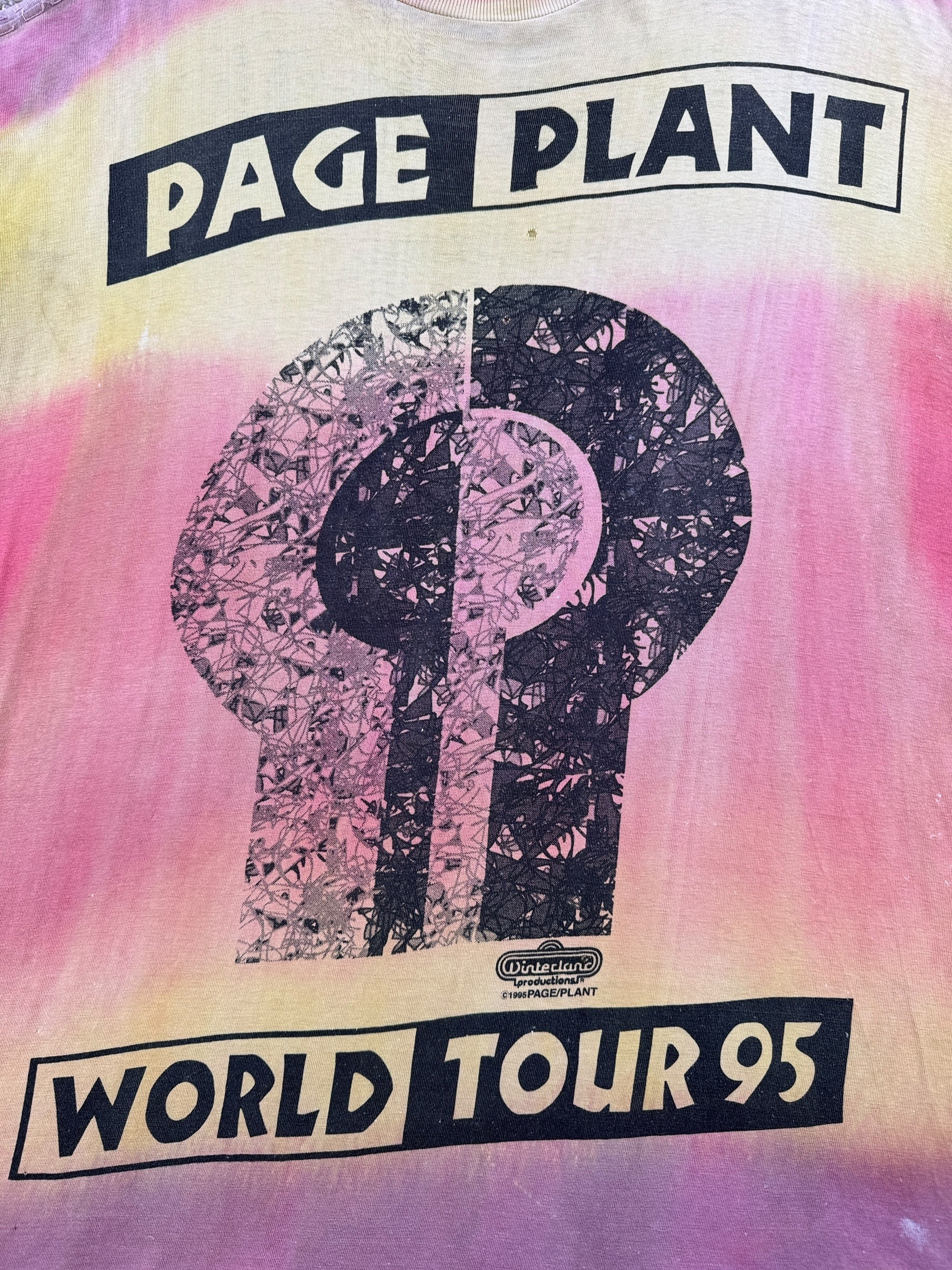 Graphic of Vintage Winterland Page Plant 1995 No Quarter Thrasher SZ XL
