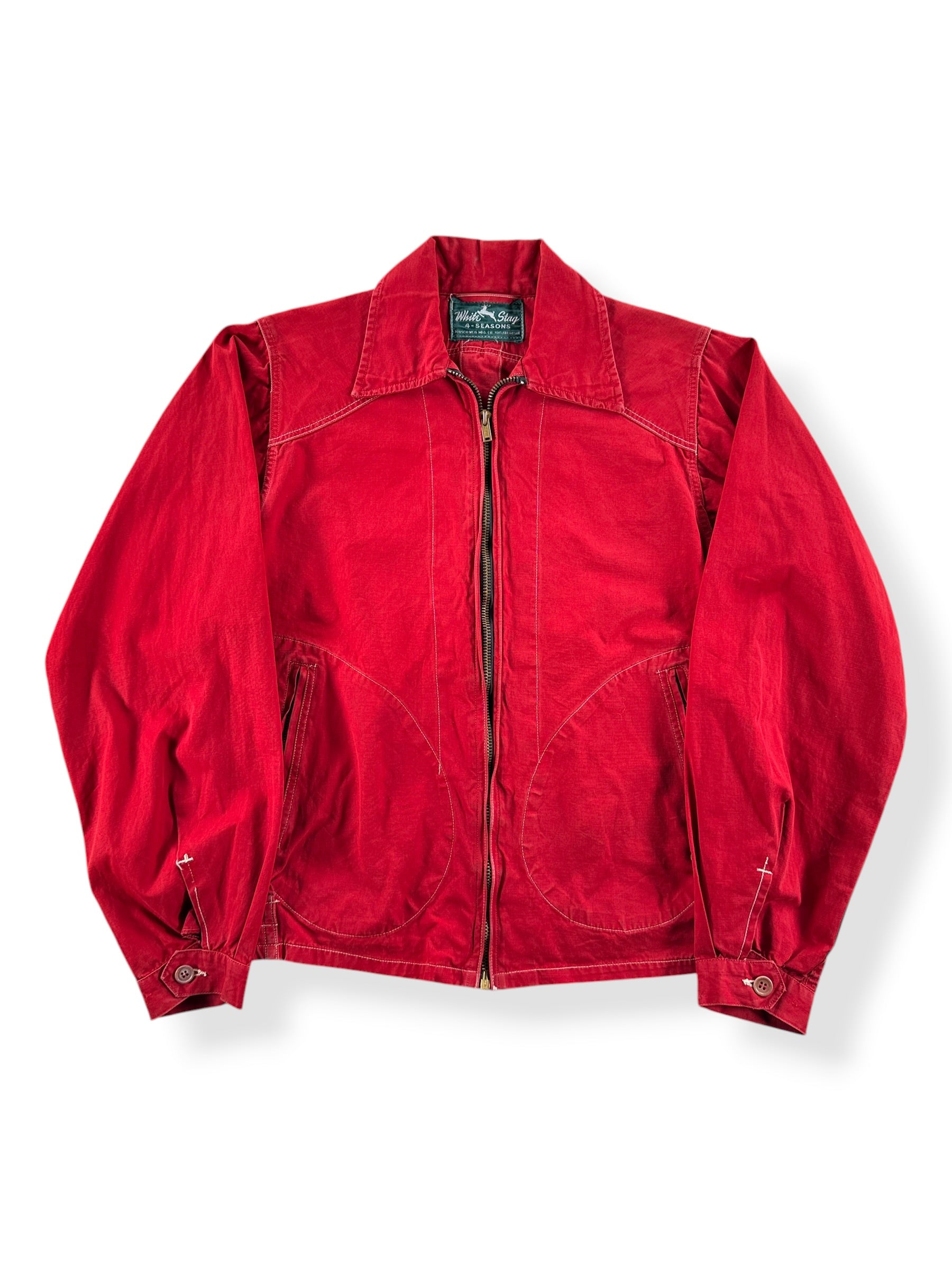 Front of Vintage 40s White Stag Jacket SZ XS