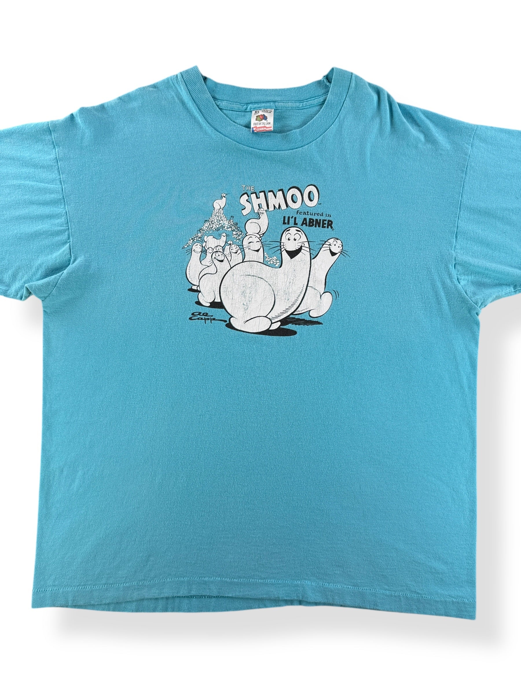 Front Close Up of Vintage The Shmoo Tee SZ XL