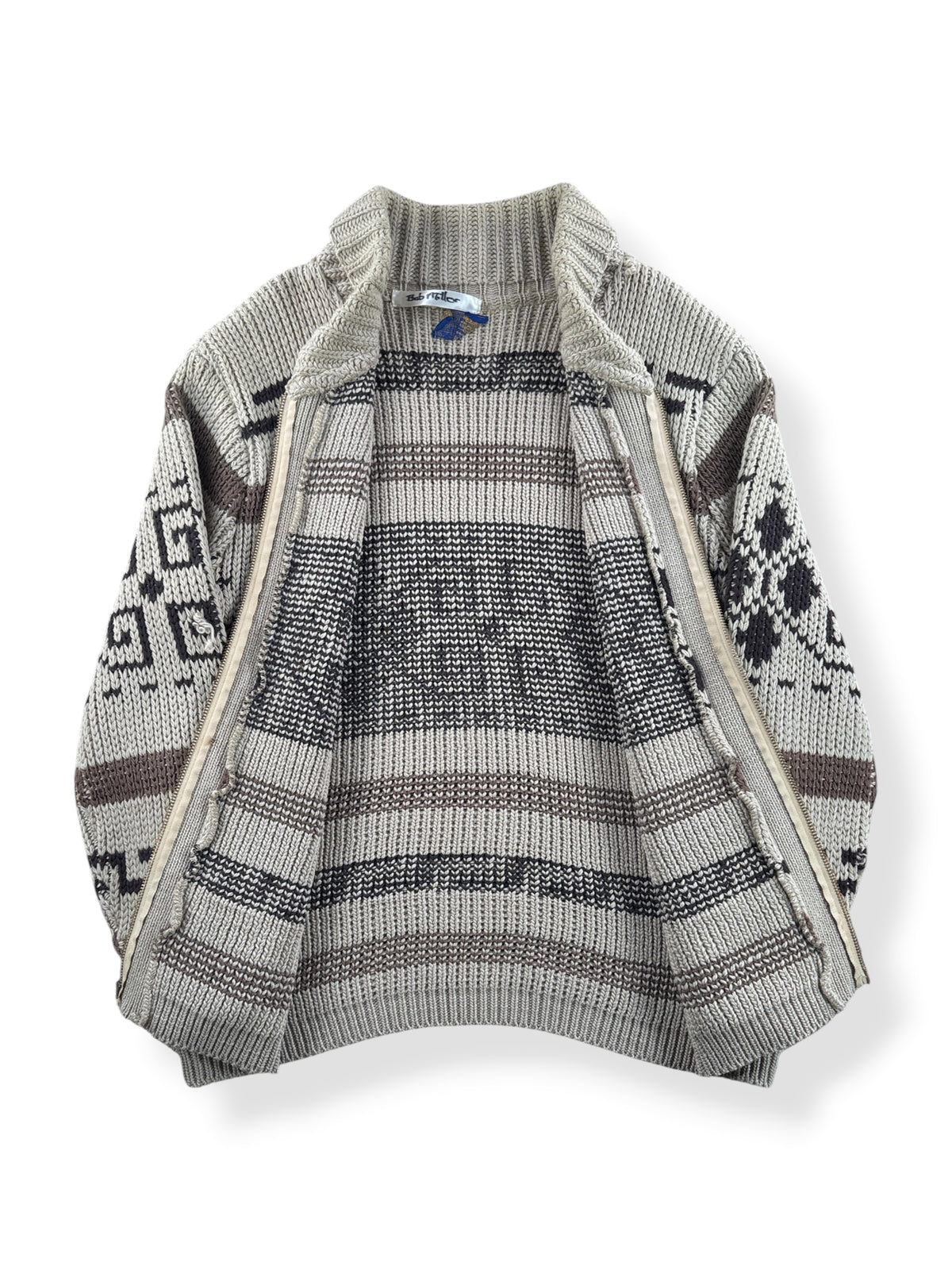 Inside of Vintage Pendleton Cowichan Style Lebowski Sweater S L - AS IS