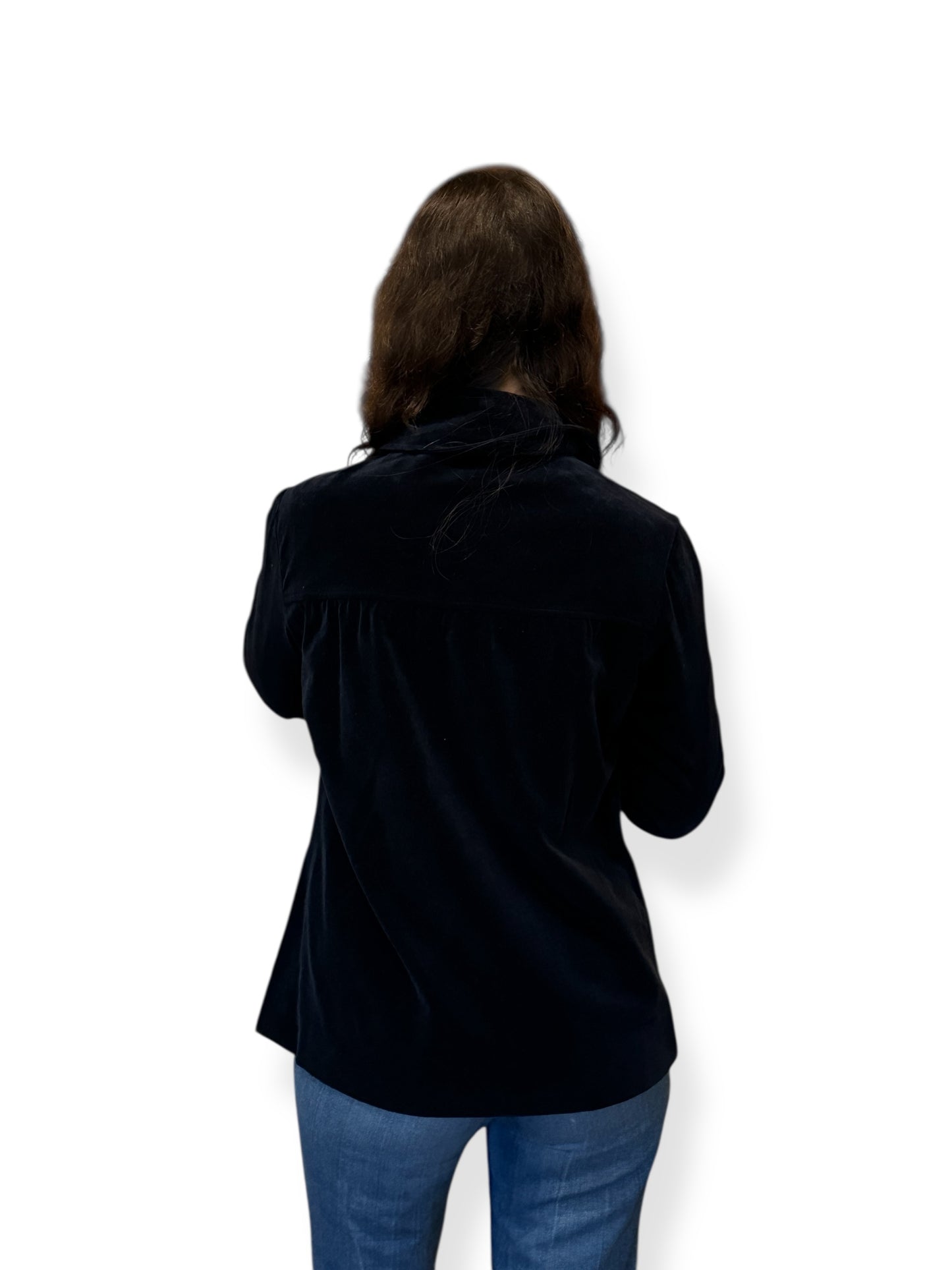 Back of Vintage I. Magnin Velvet Jacket SZ 9