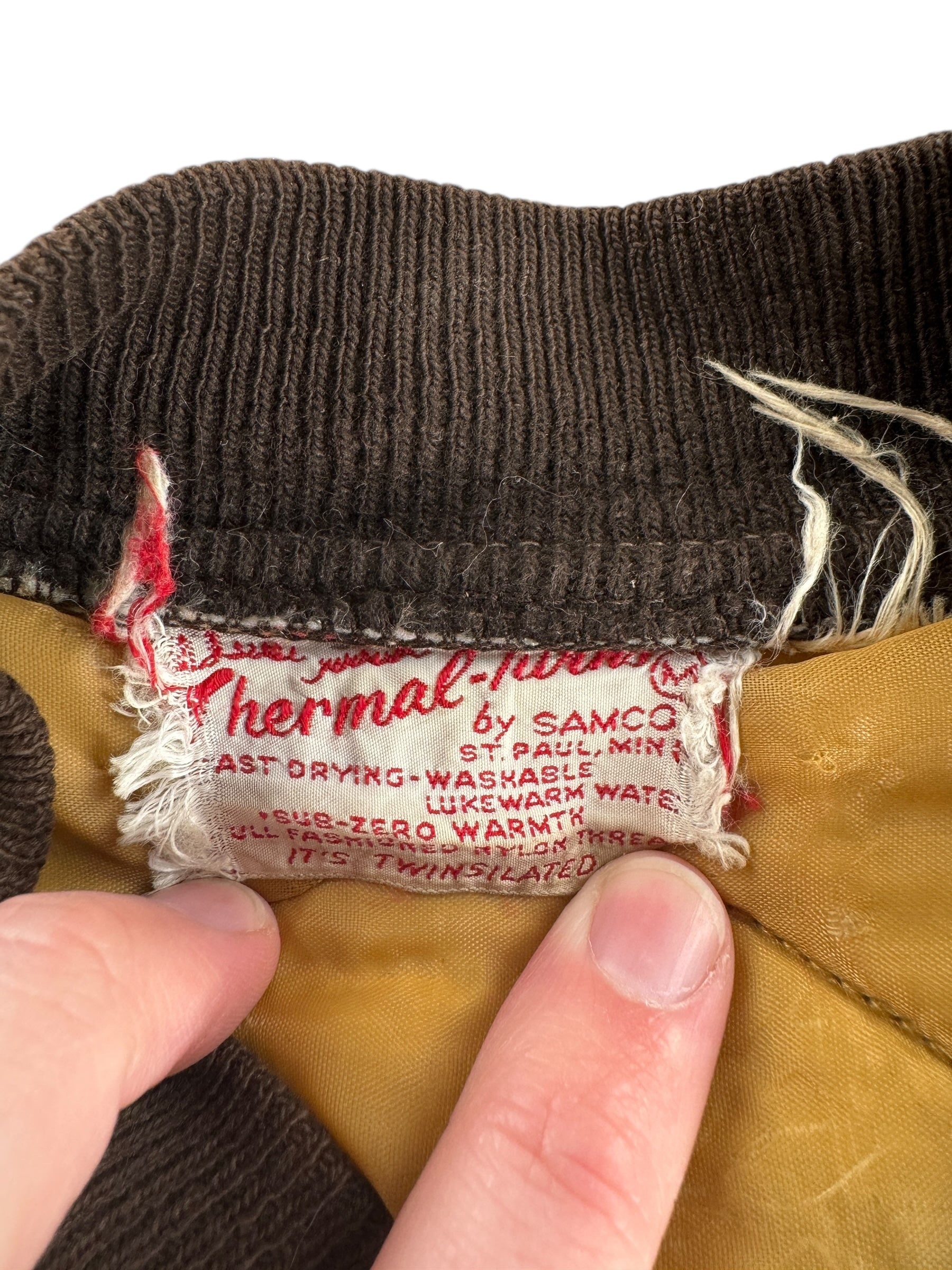 Tag on Vintage Liner Jacket by Samco SZ M