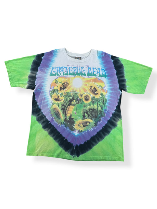 Front of Vintage Grateful Dead Sunflowers & Turtles Tee SZ XL