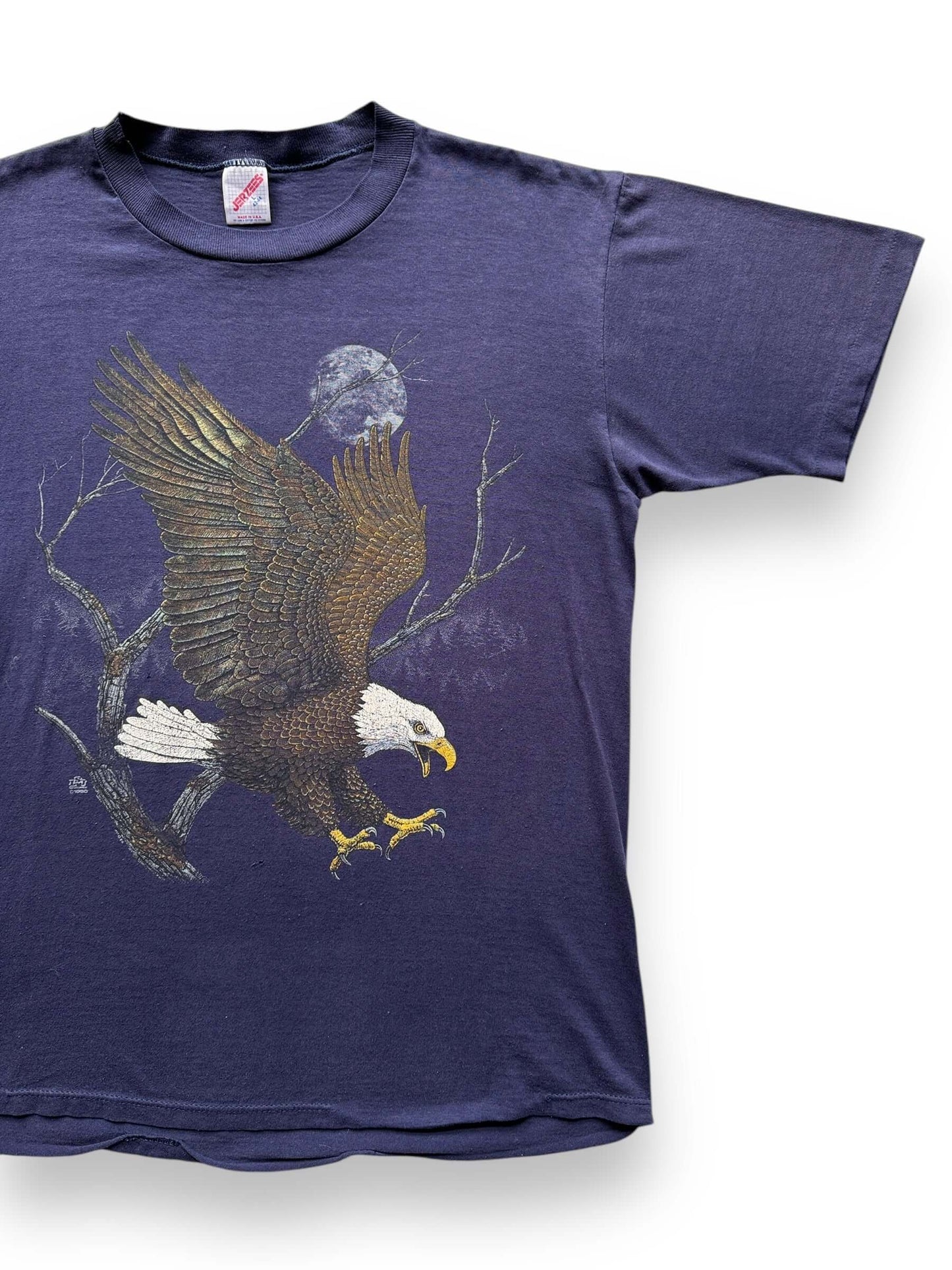 front left of Vintage 1990 Eagle Tee SZ L