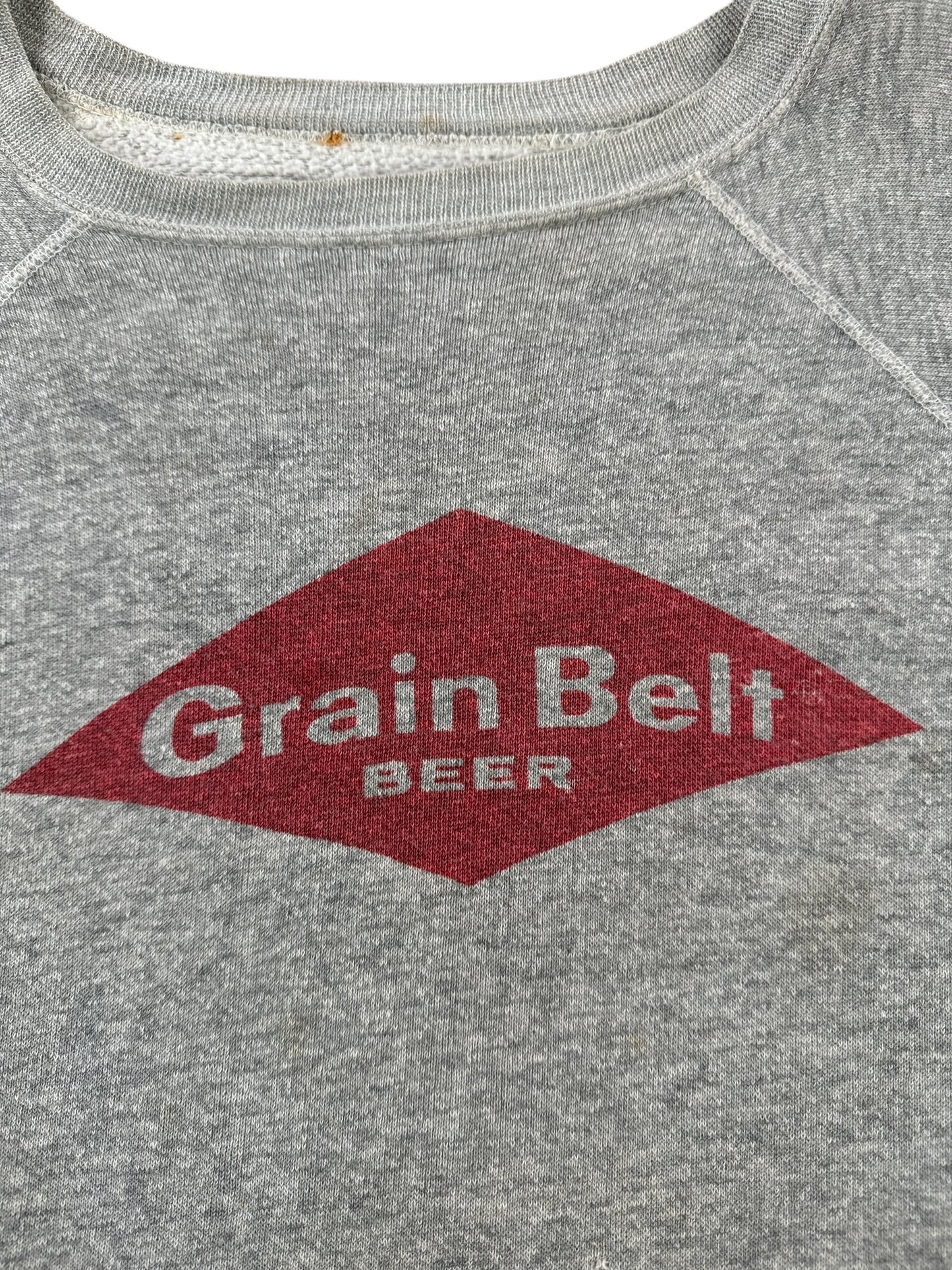 Graphic of Vintage Grain Belt Beer Crewneck SZ L