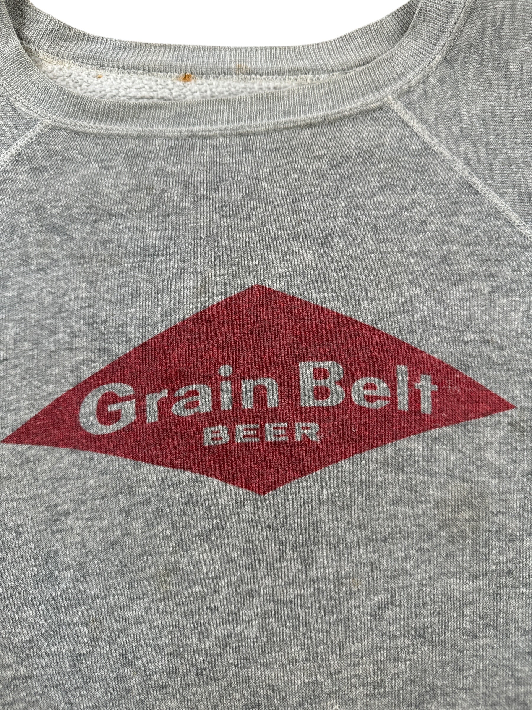Graphic of Vintage Grain Belt Beer Crewneck SZ L
