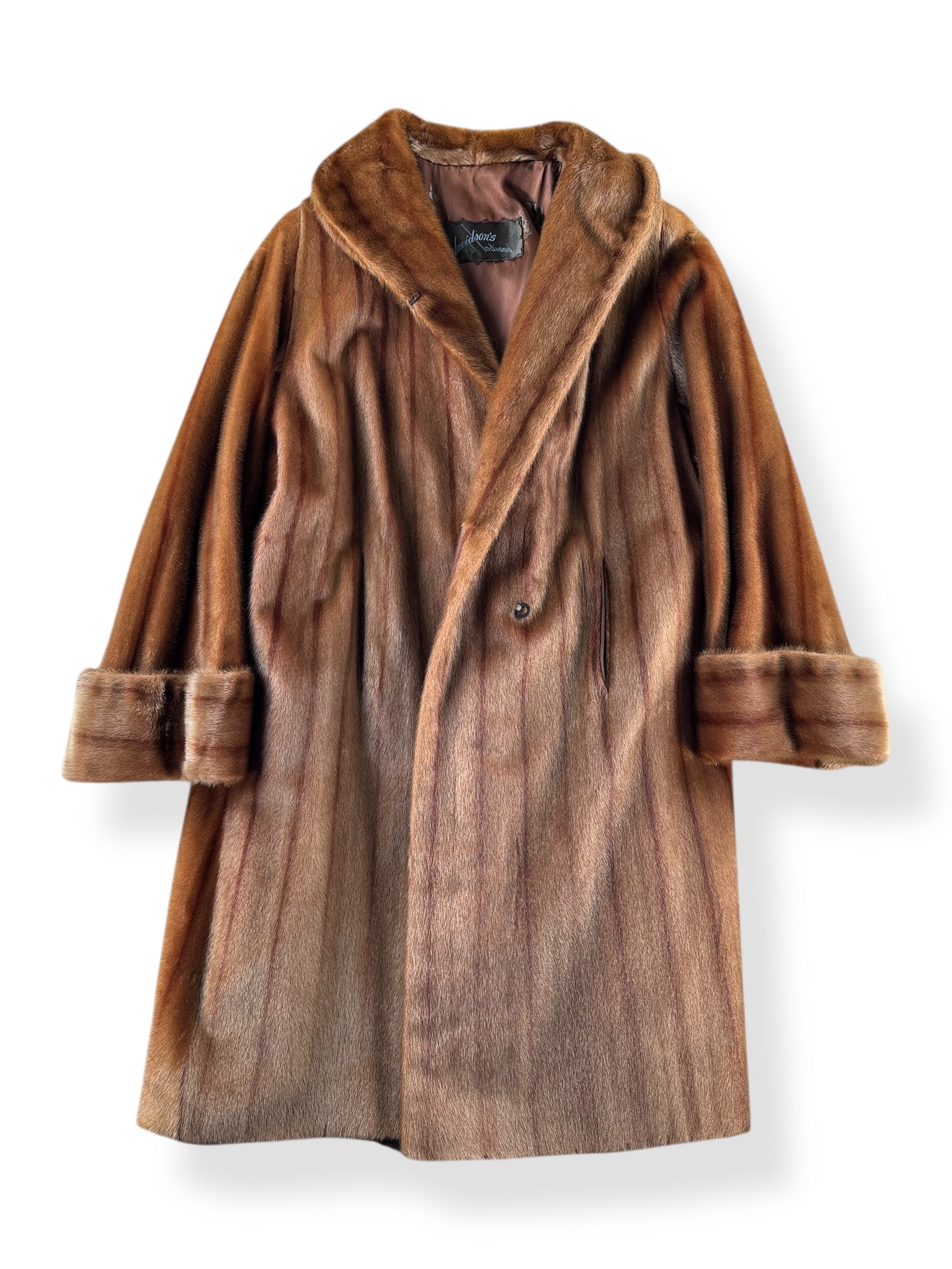 Front of Vintage 60s Fur Coat SZ XXL AS IS