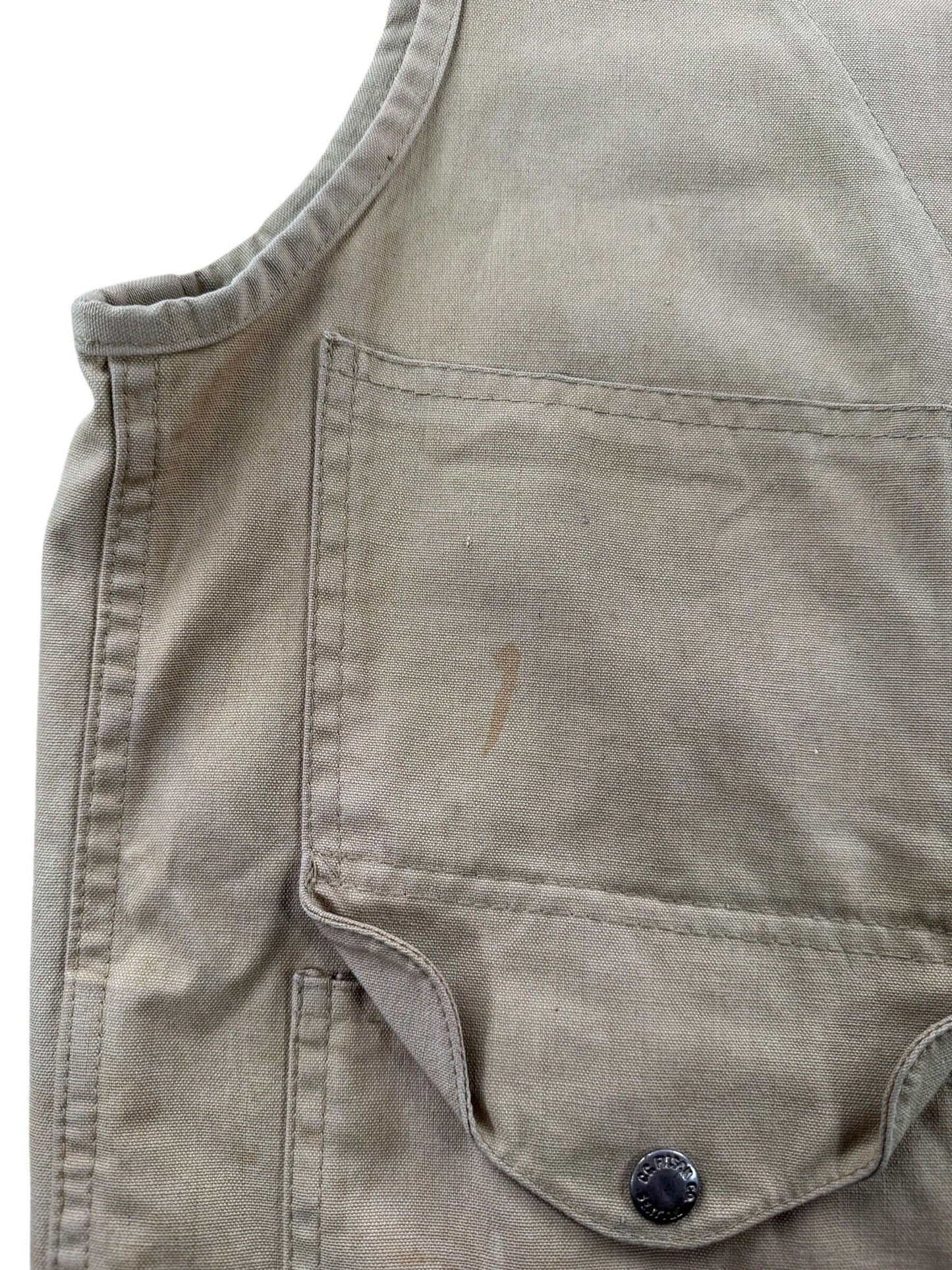 Vintage Filson Tin Cloth Vest SZ 36