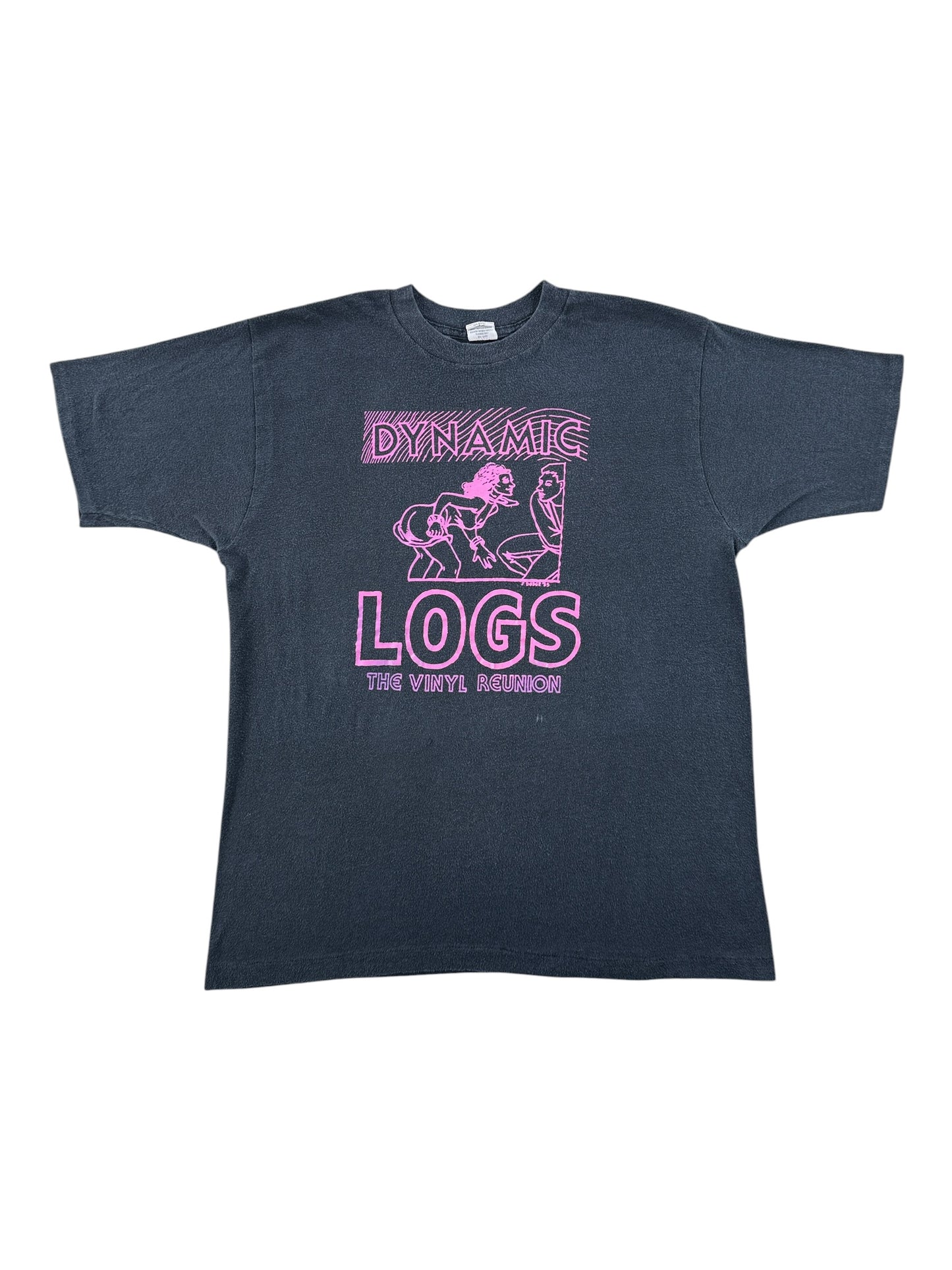 Front of Vintage Seattle Band Dynamic Logs Reunion Tee SZ XL (Fits M)