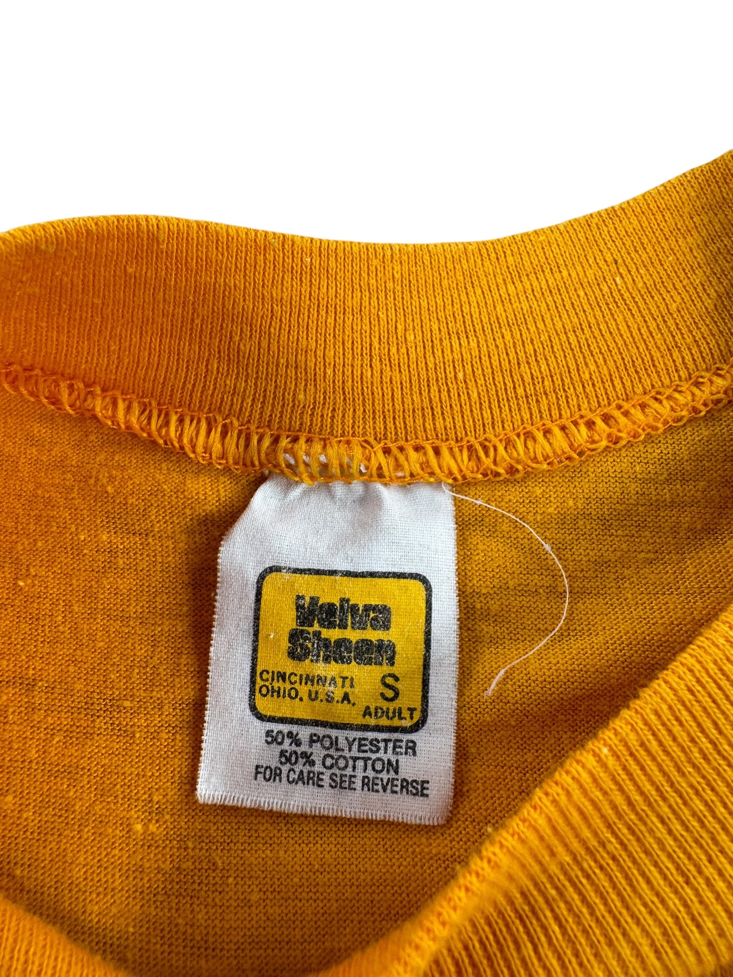 Tag on Vintage McMurray Mustangs Tee SZ S (Fits XS)