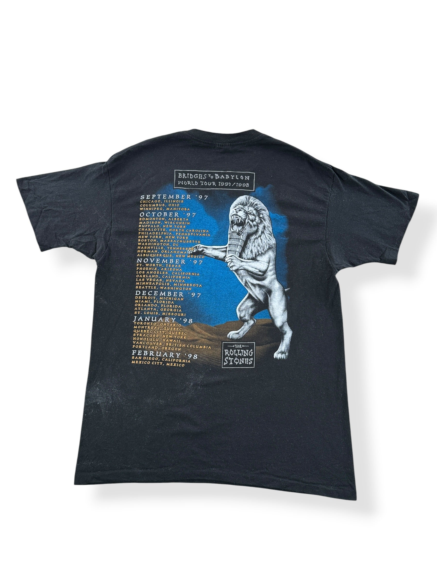 Back of Vintage Rolling Stones Bridges to Babylon Tee SZ XL (Fits L)
