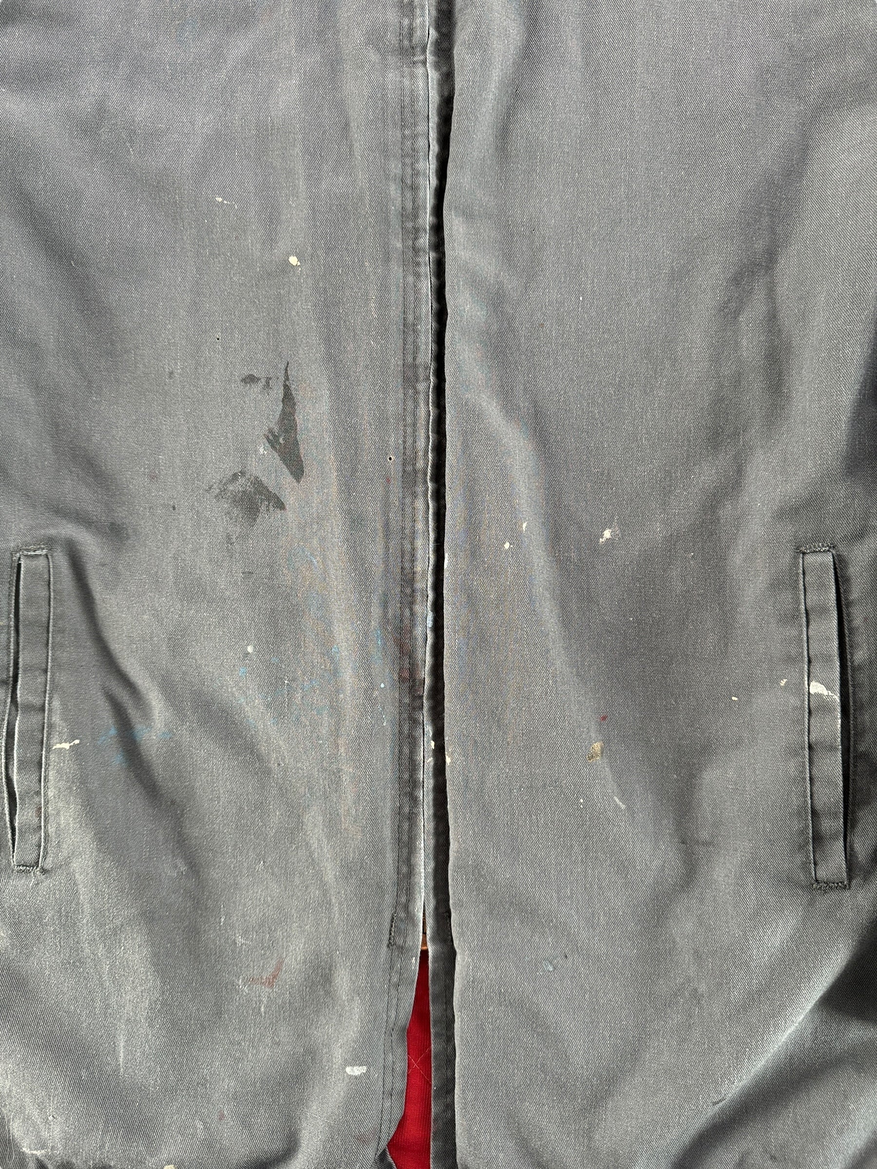 Stains on Vintage Work Wear Gas Station Jacket Quilted Liner SZ M