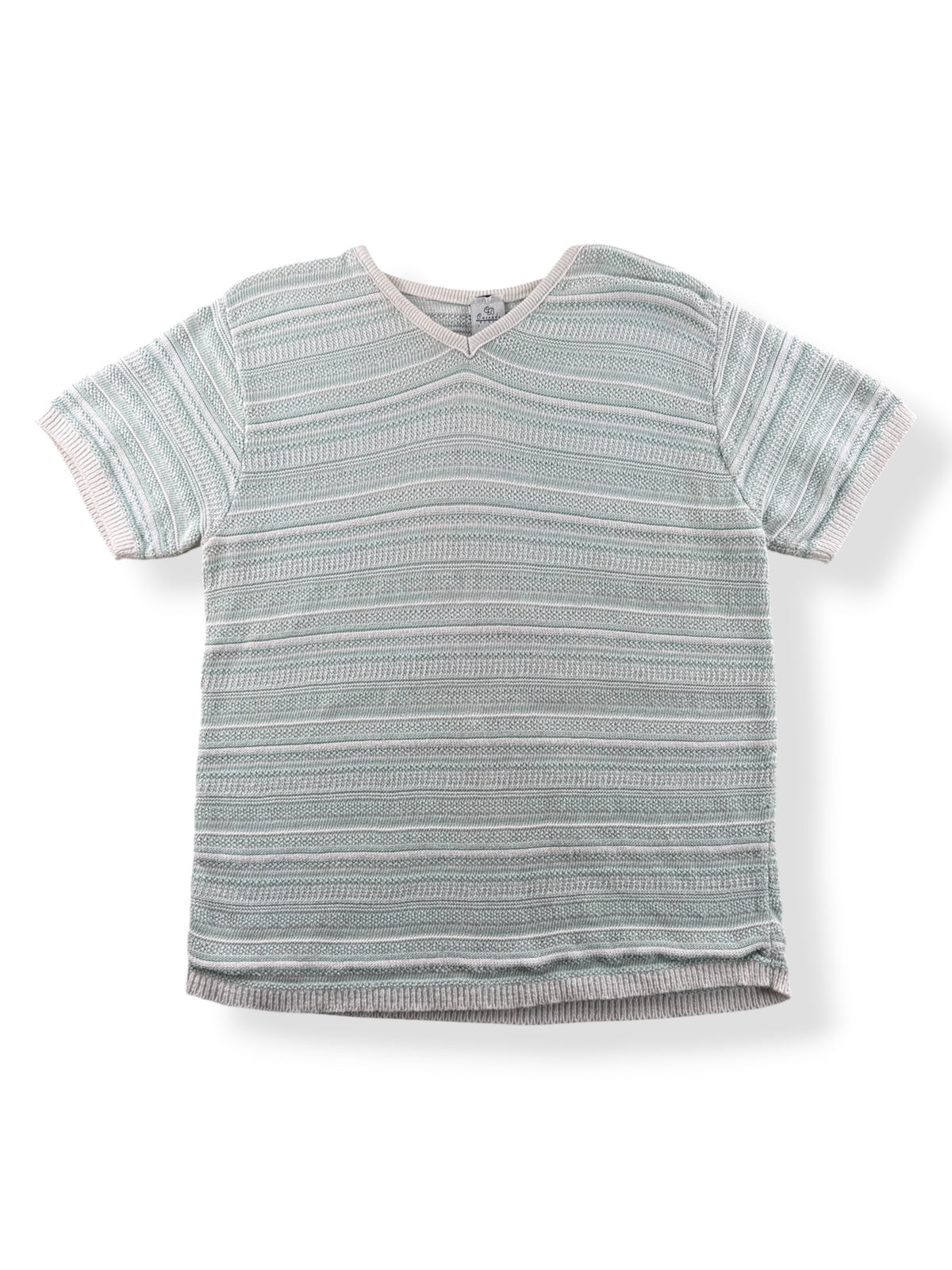 Front of Vintage Cascade Blues Knit Top SZ L