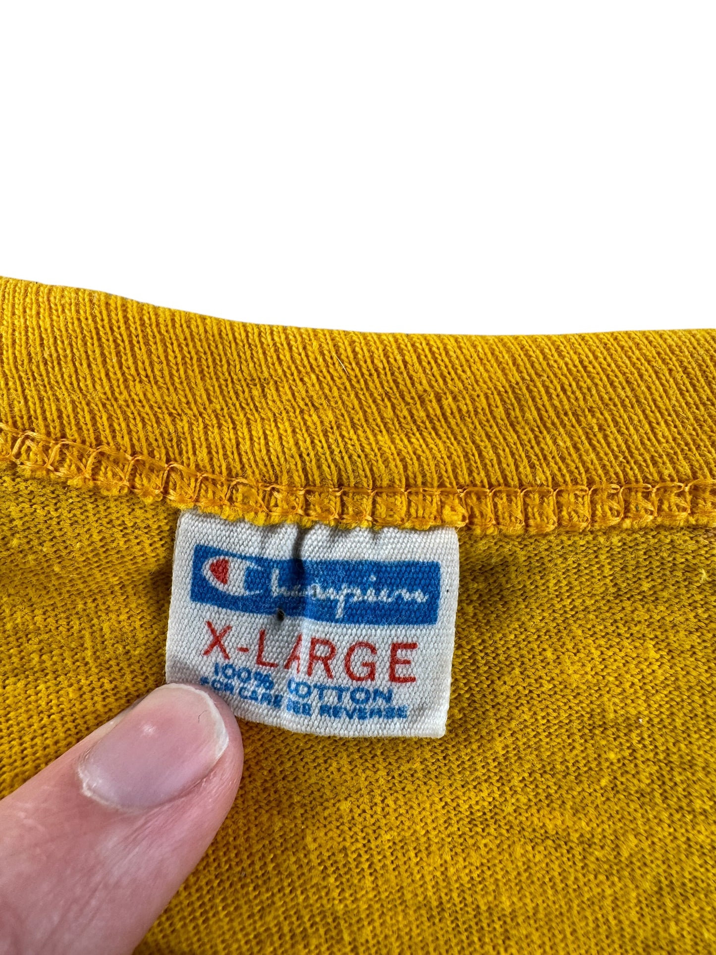 Tag on Vintage 1982 Champion UW Tee SZ XL (Fits M)