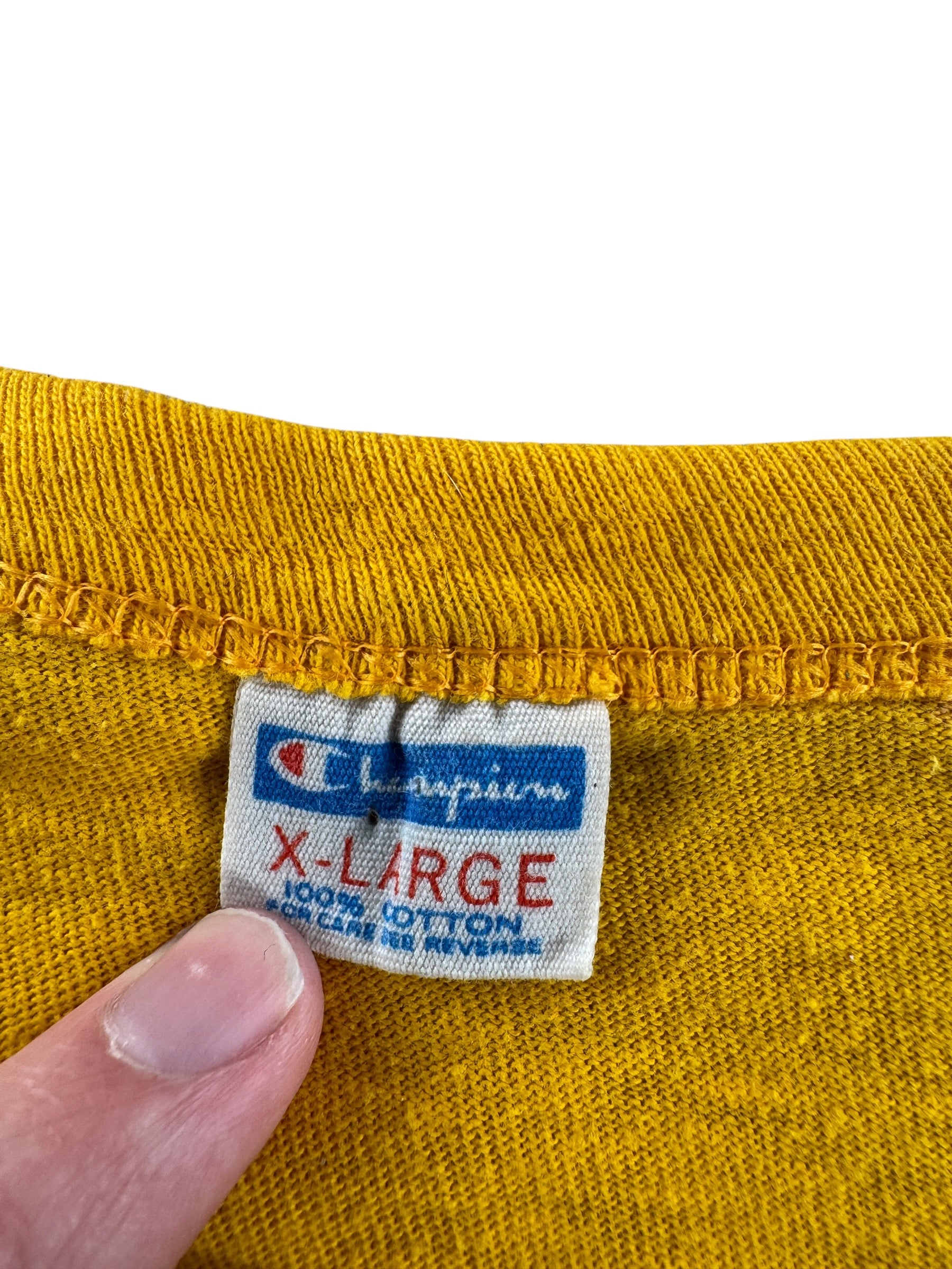 Tag on Vintage 1982 Champion UW Tee SZ XL (Fits M)