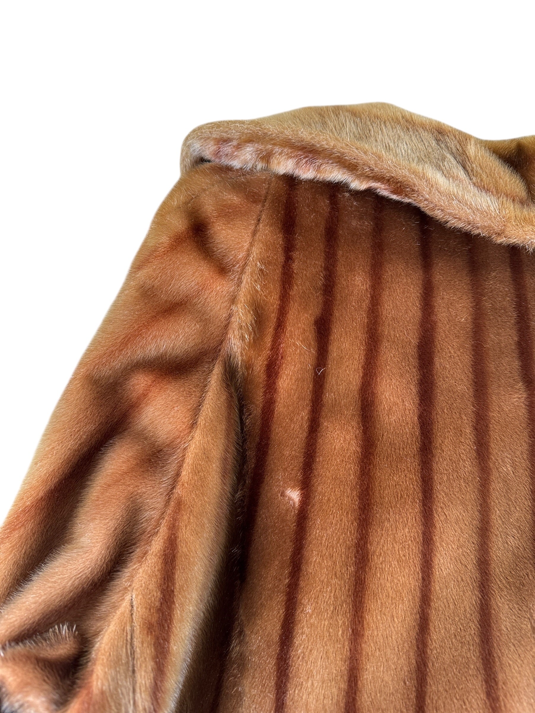 Wear on Vintage 60s Fur Coat SZ XXL AS IS