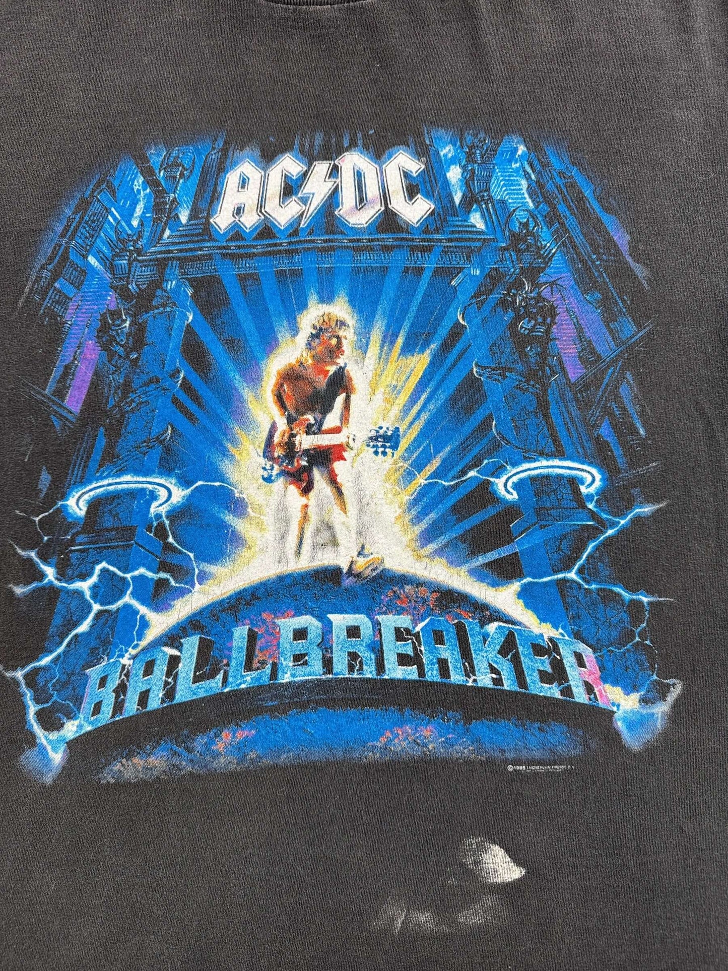 Graphic of Vintage Brockum AC/DC Ballbreaker Tour Tee SZ XL