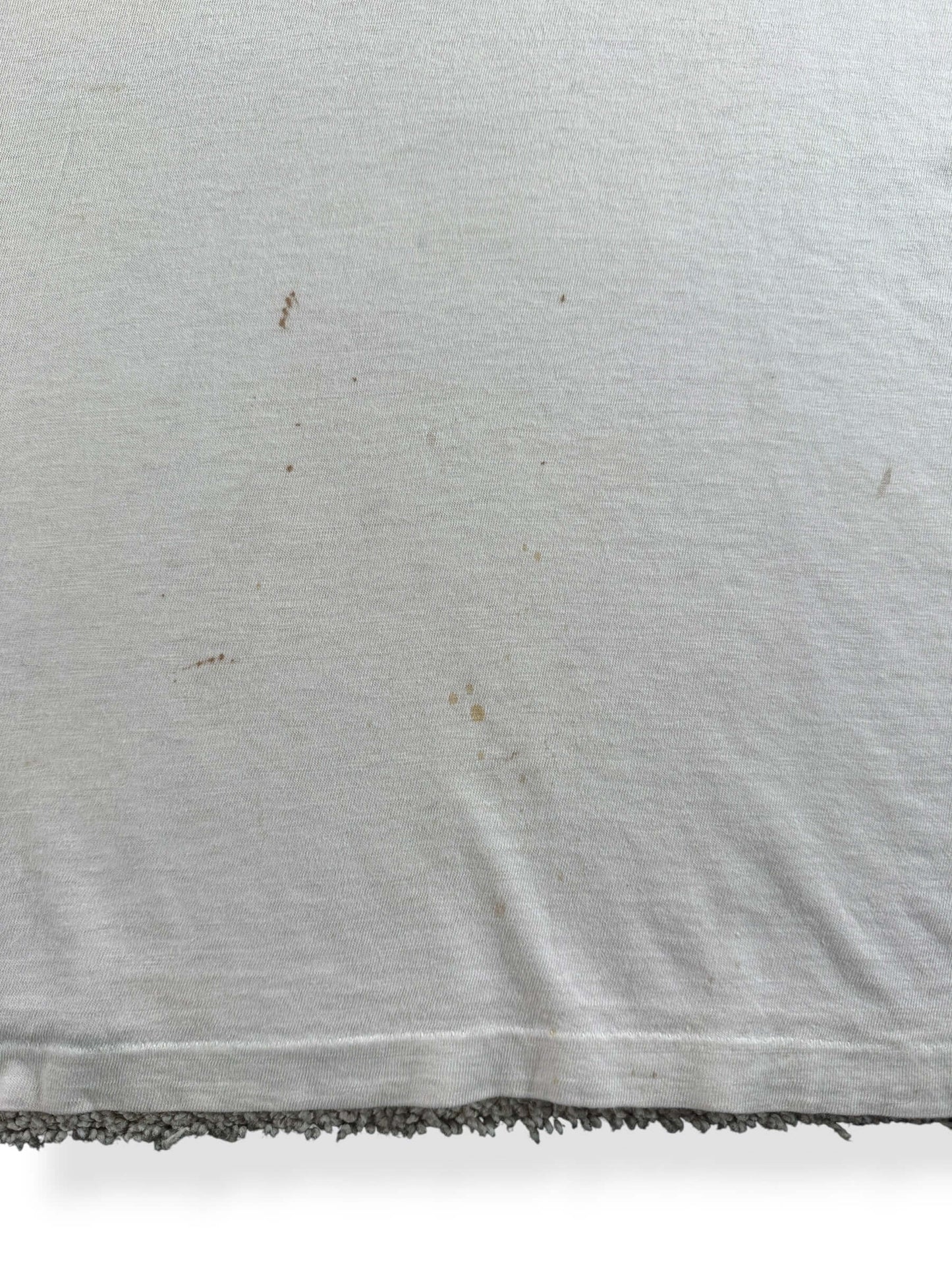 Staining on Vintage 50s/60s Water Print Johnsonburg Ringer Tee SZ M - AS IS
