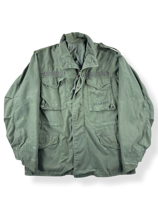 Front of Vintage Seabees M65 Field Jacket SZ L