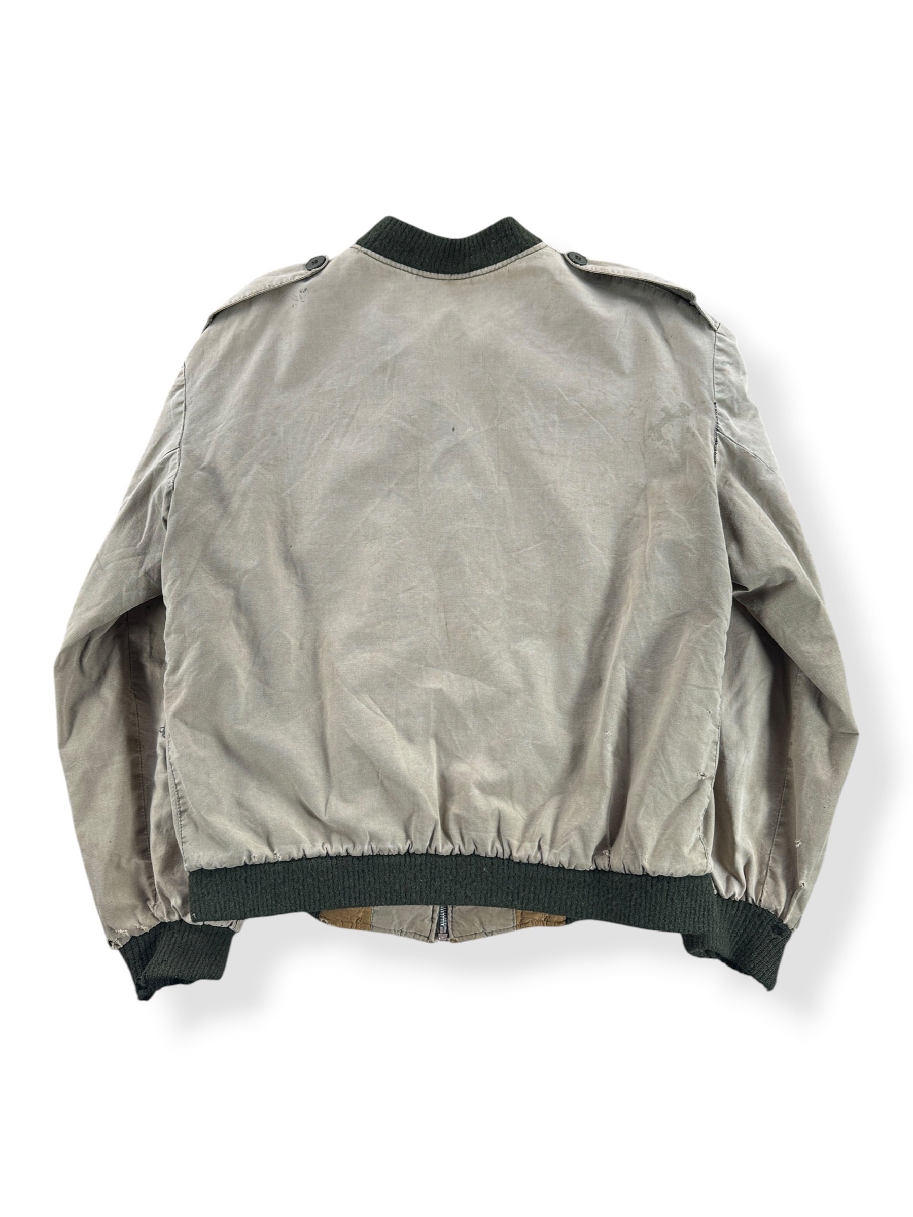 Back of Vintage Canvas Bomber Jacket SZ L - AS IS