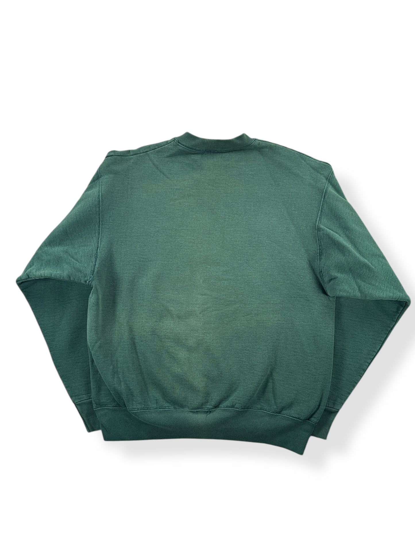 Back of Vintage Munsingwear Green Reverse Weave Crewneck SZ M