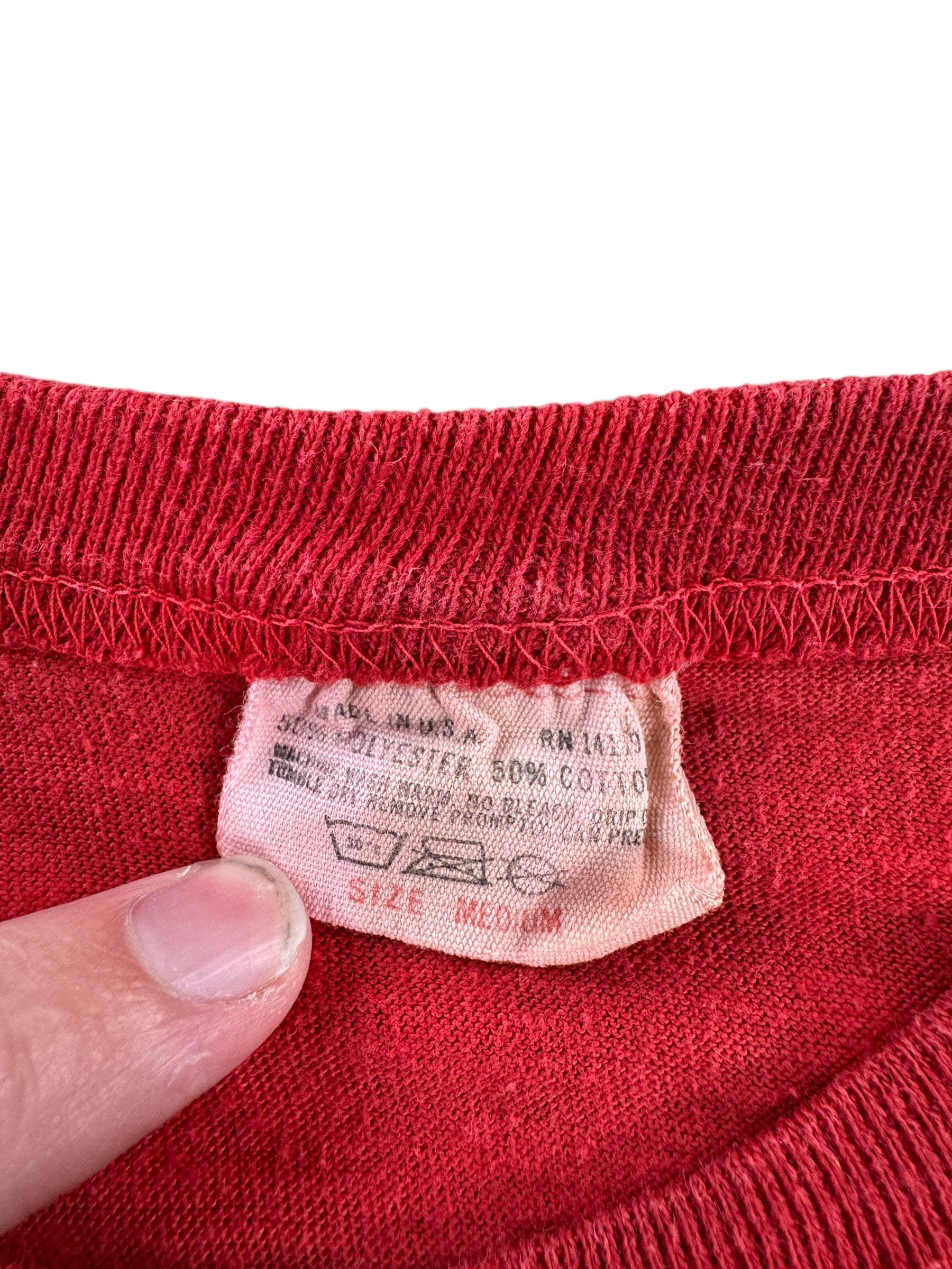 Tag on Vintage 70s Faded Armadillo Tee SZ S