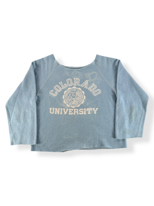 Front of Vintage Chopped Up Colorado University Sweatshirt SZ S
