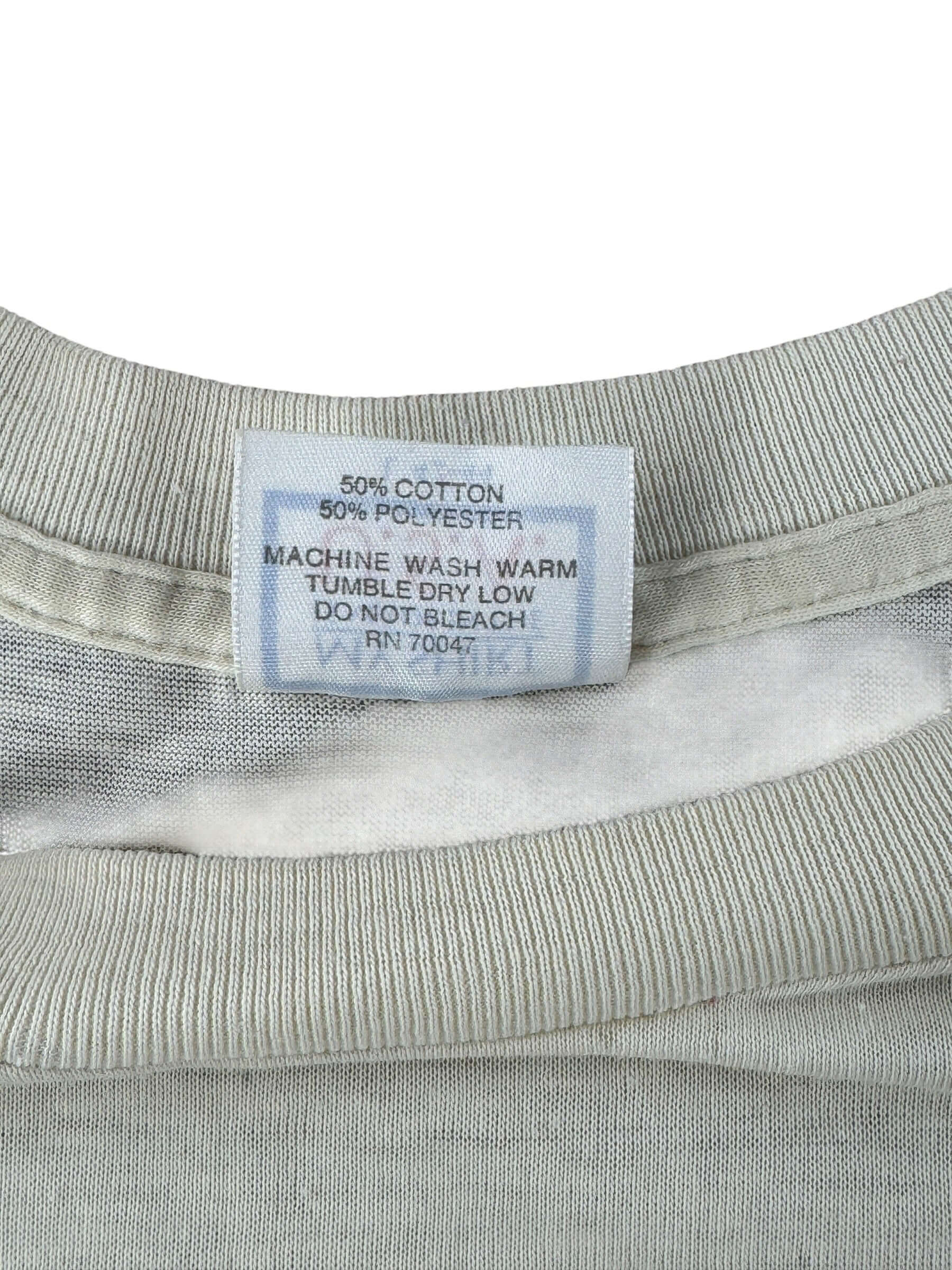 Back of tag on Vintage Seattle College Computer Tee SZ L (Fits S)