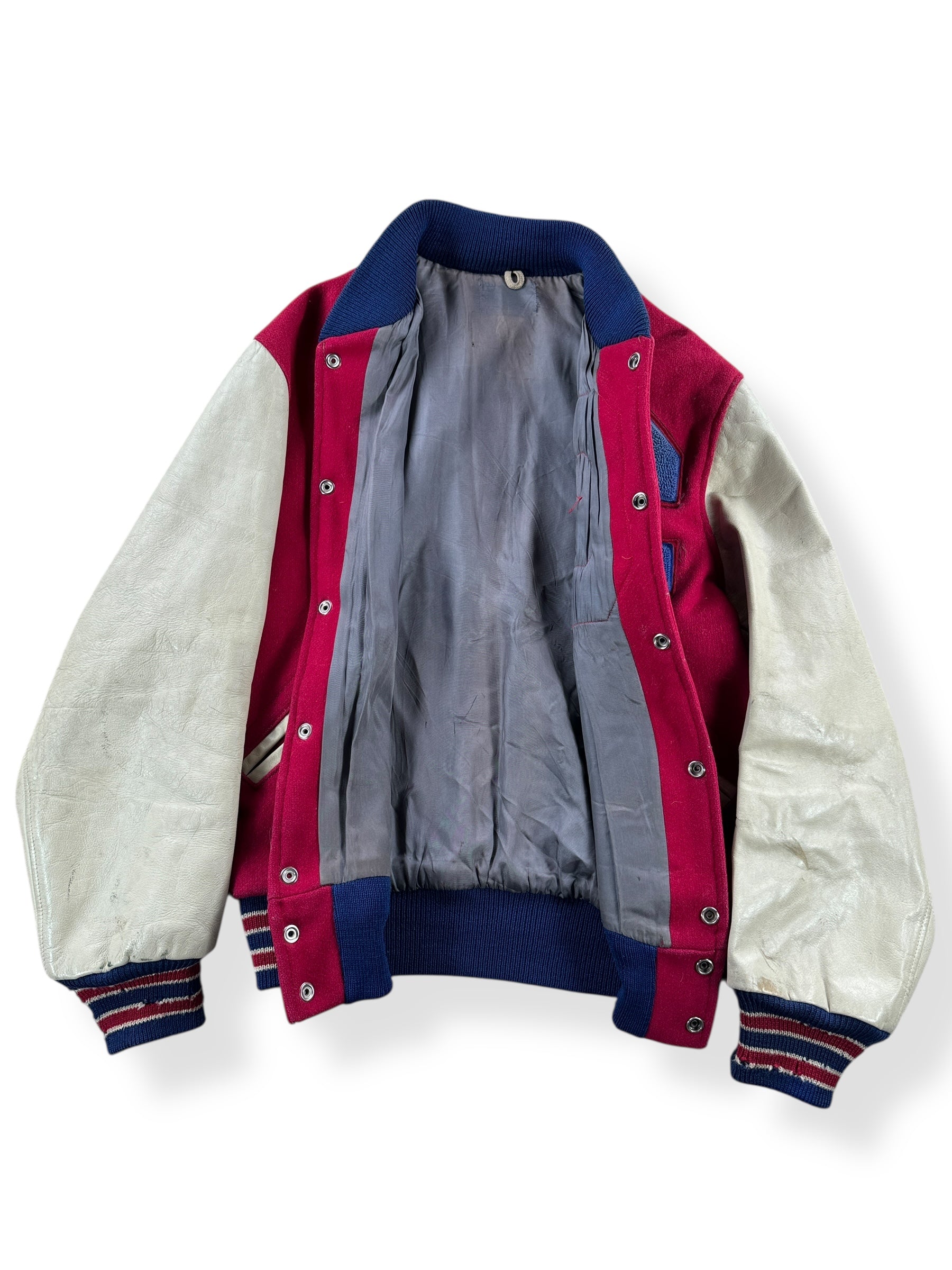 Inside of Vintage C Varsity Jacket SZ M