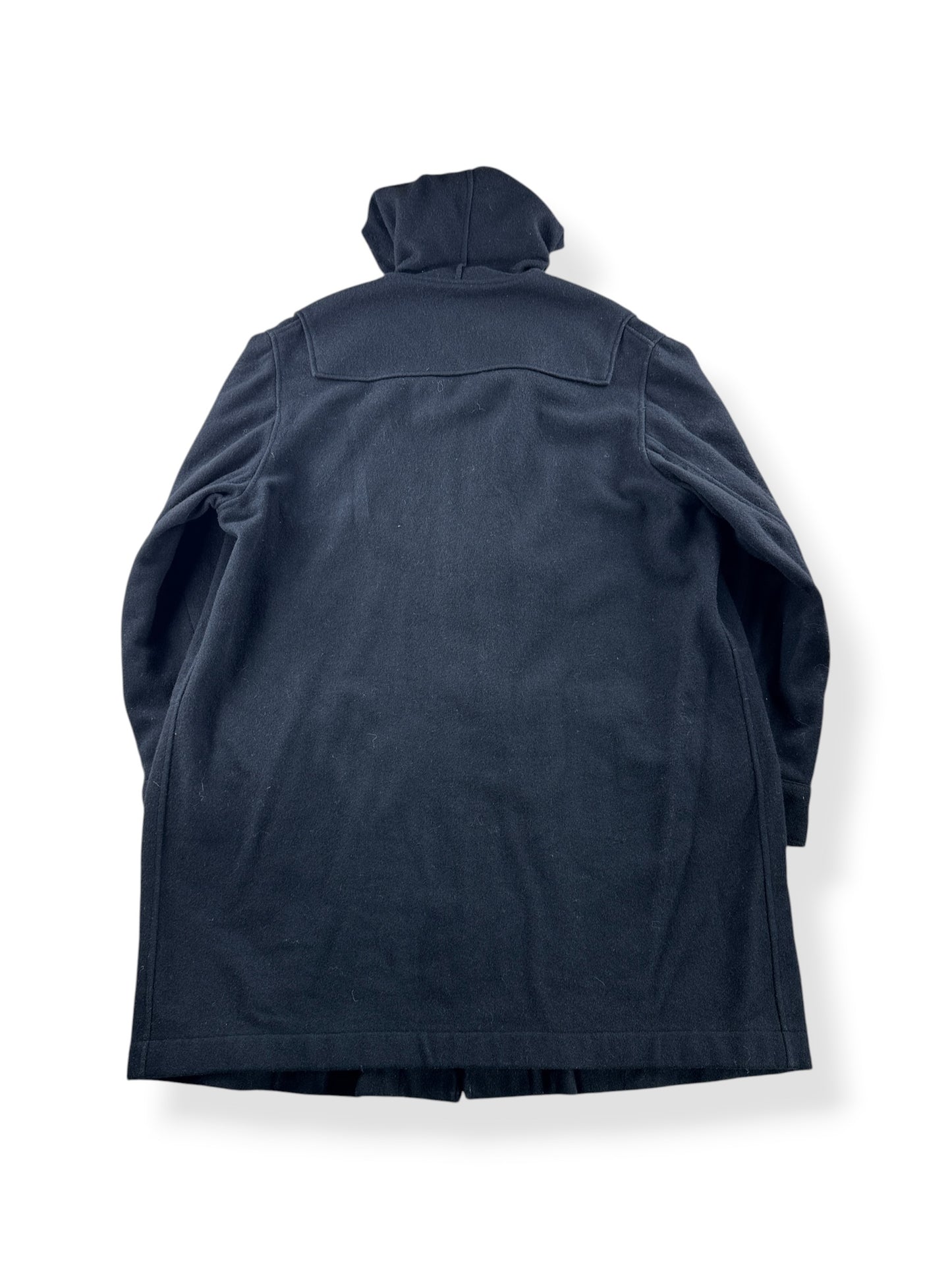 Back of Vintage Frederick And Nelson Black Wool Toggle Front Coat SZ XL