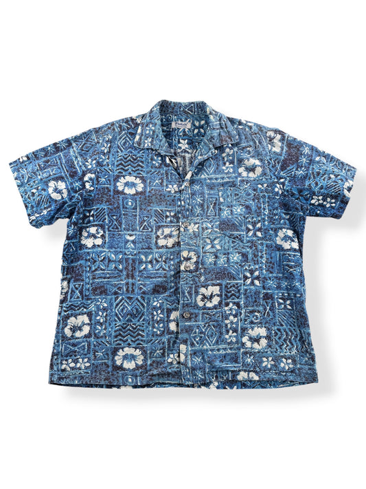 Front of Vintage Hoaloha Cotton Aloha Shirt SZ XL
