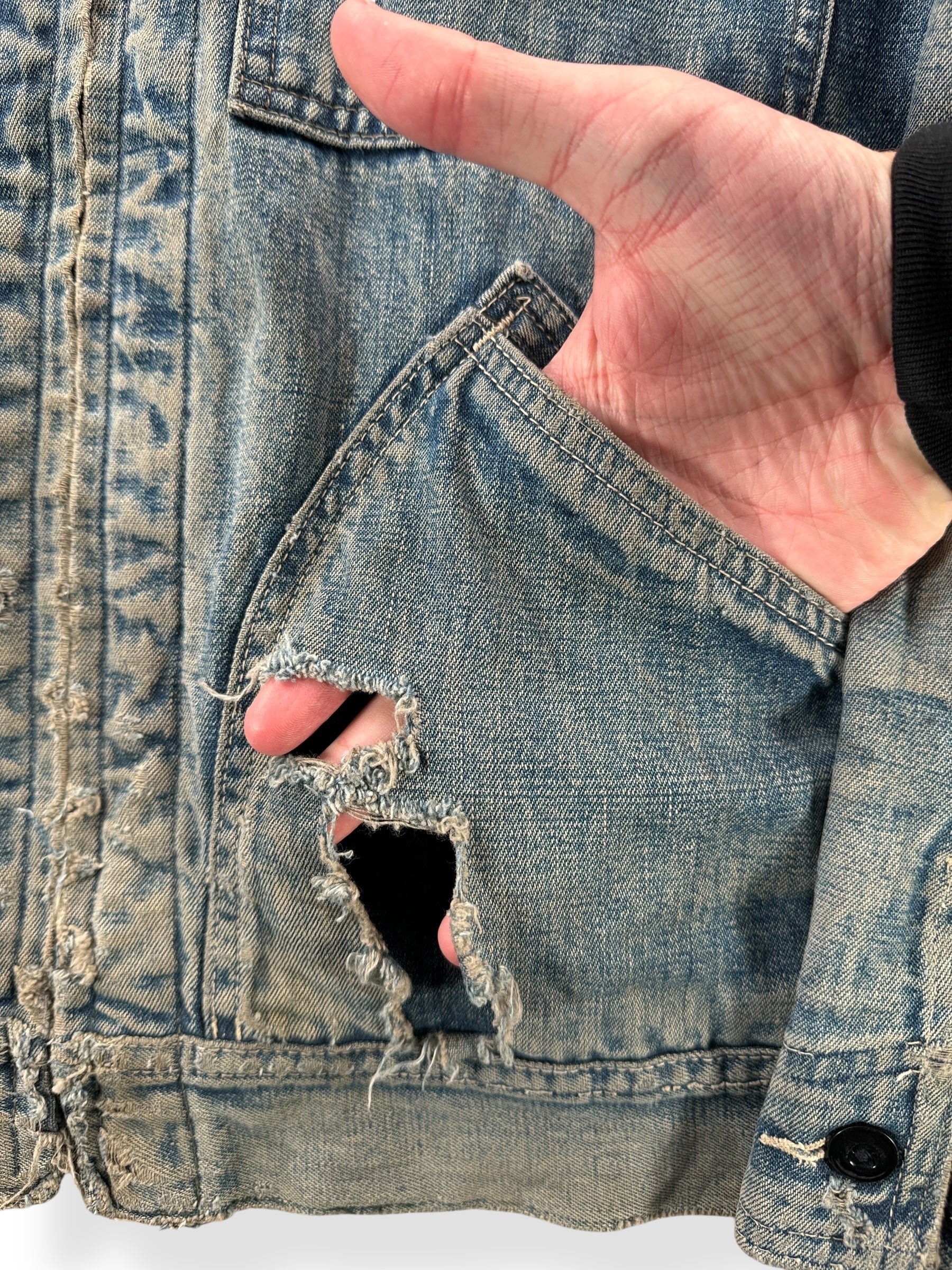 Hole in Pocket of Vintage Lee 191-LB Jacket SZ 36